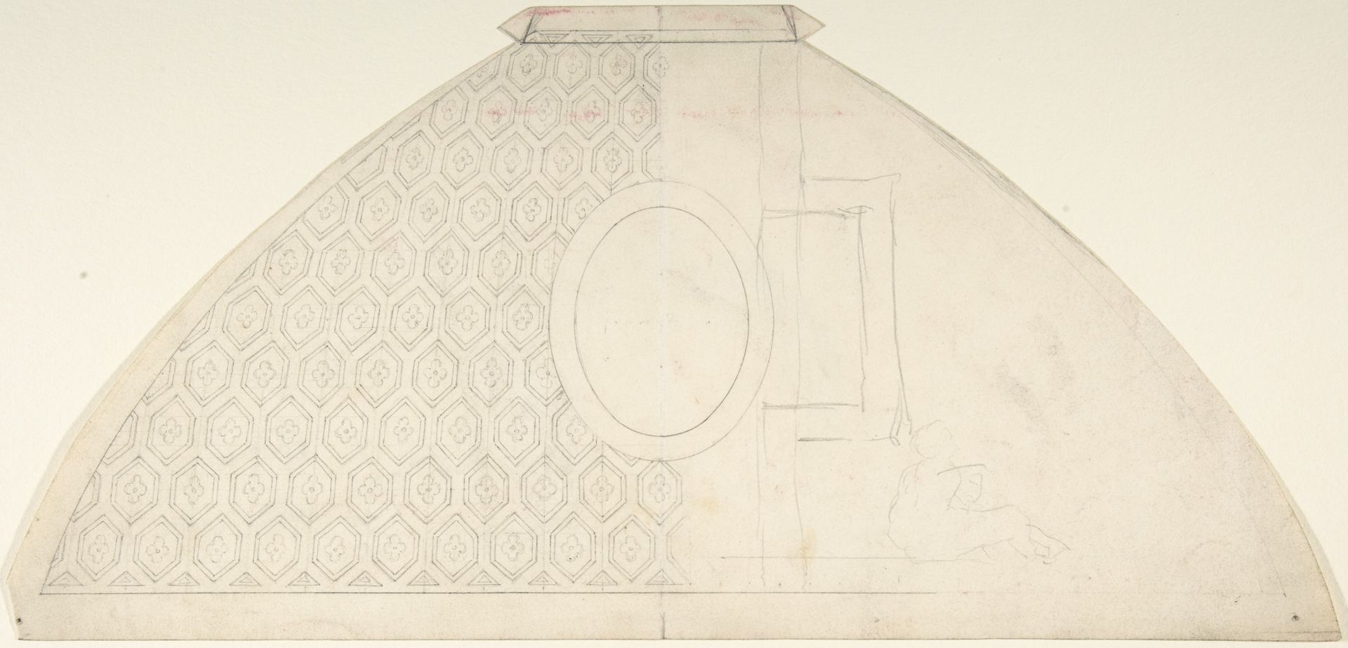 Design for Domed Ornament by Anonymous
