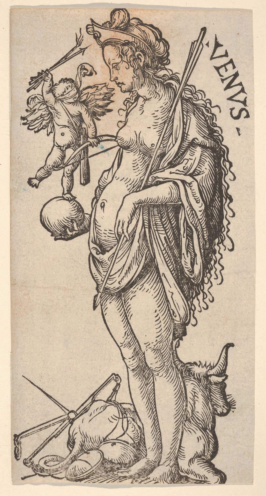Venus with Libra and Taurus, from "The Seven Planets" by Hans Burgkmair