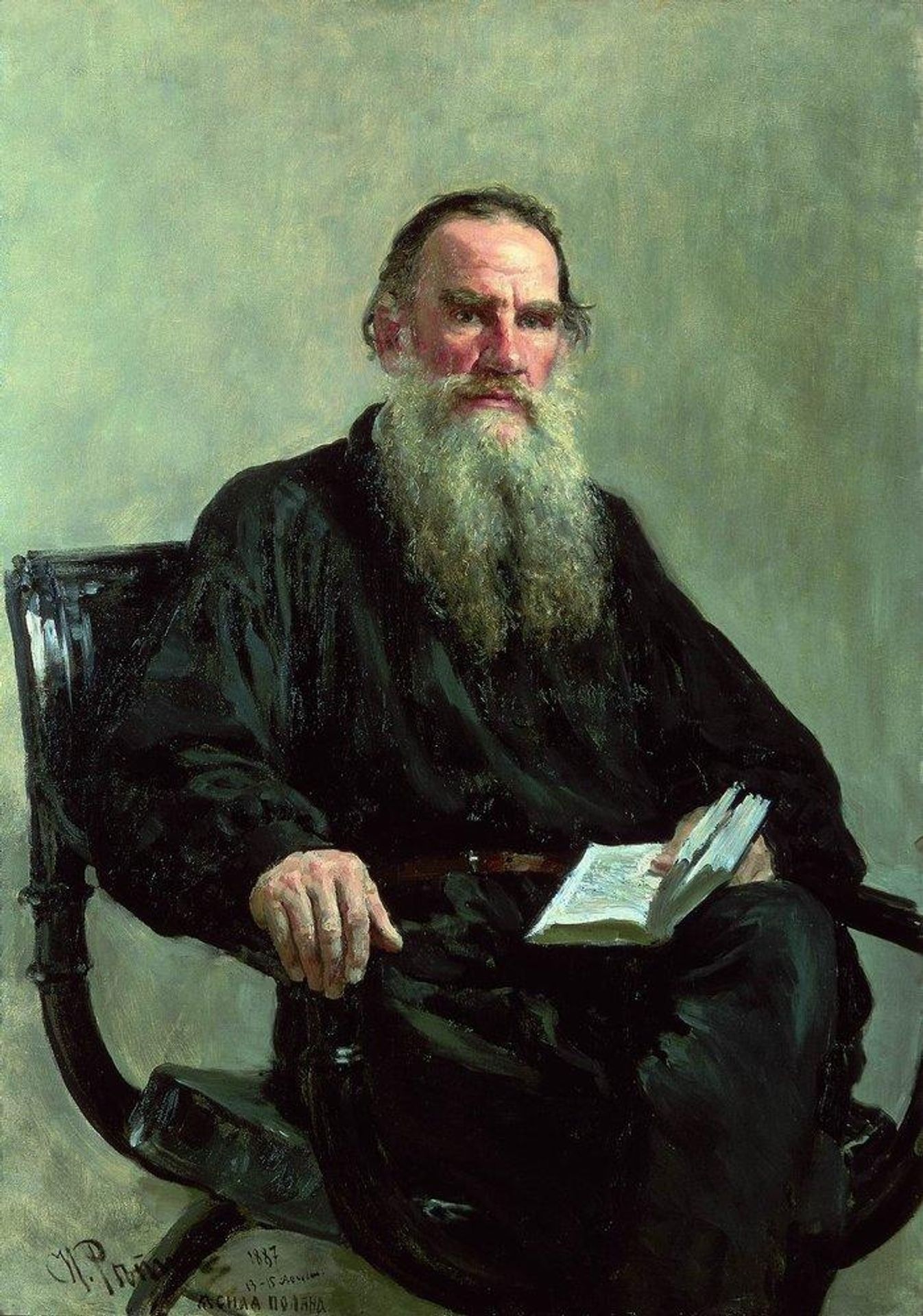 Portrait of Leo Tolstoy by Ilya Repin