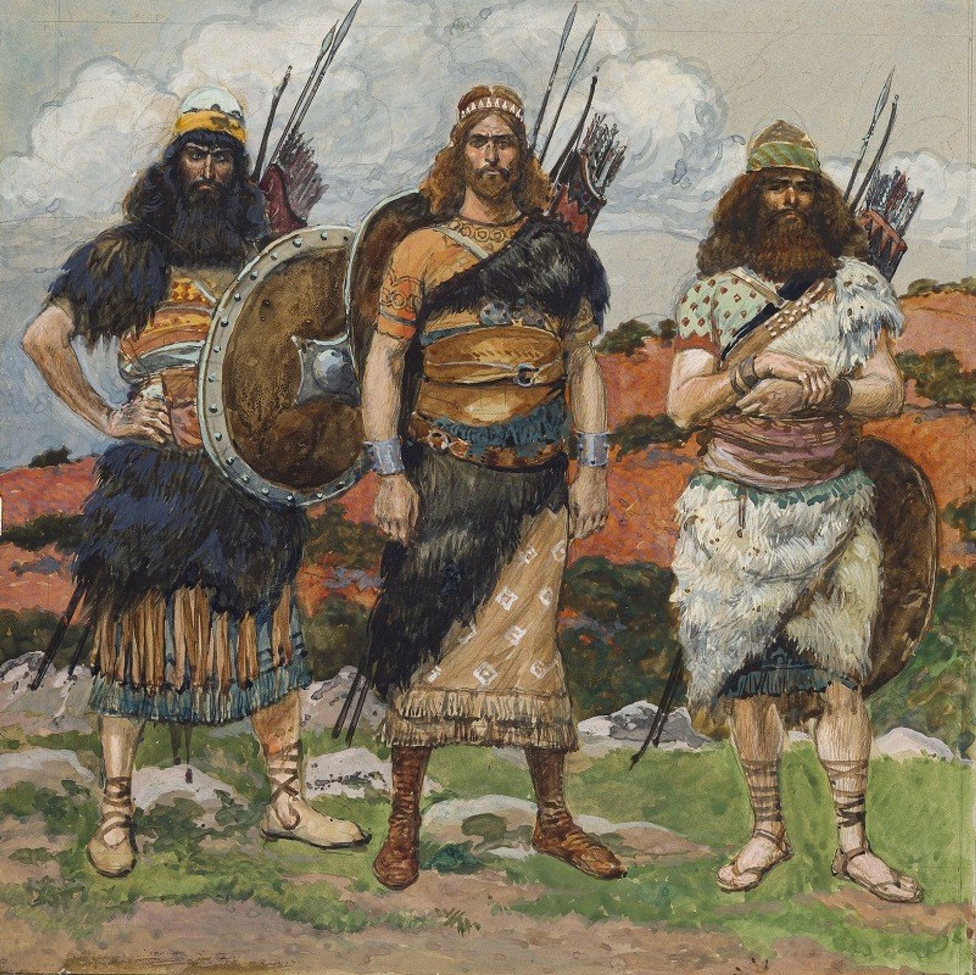 Three of David’s Captains by James Tissot
