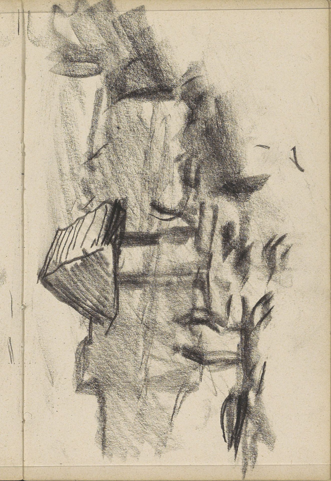 Figuren, waarschijnlijk in de Nieuwe Teertuinen te Amsterdam by George Hendrik Breitner