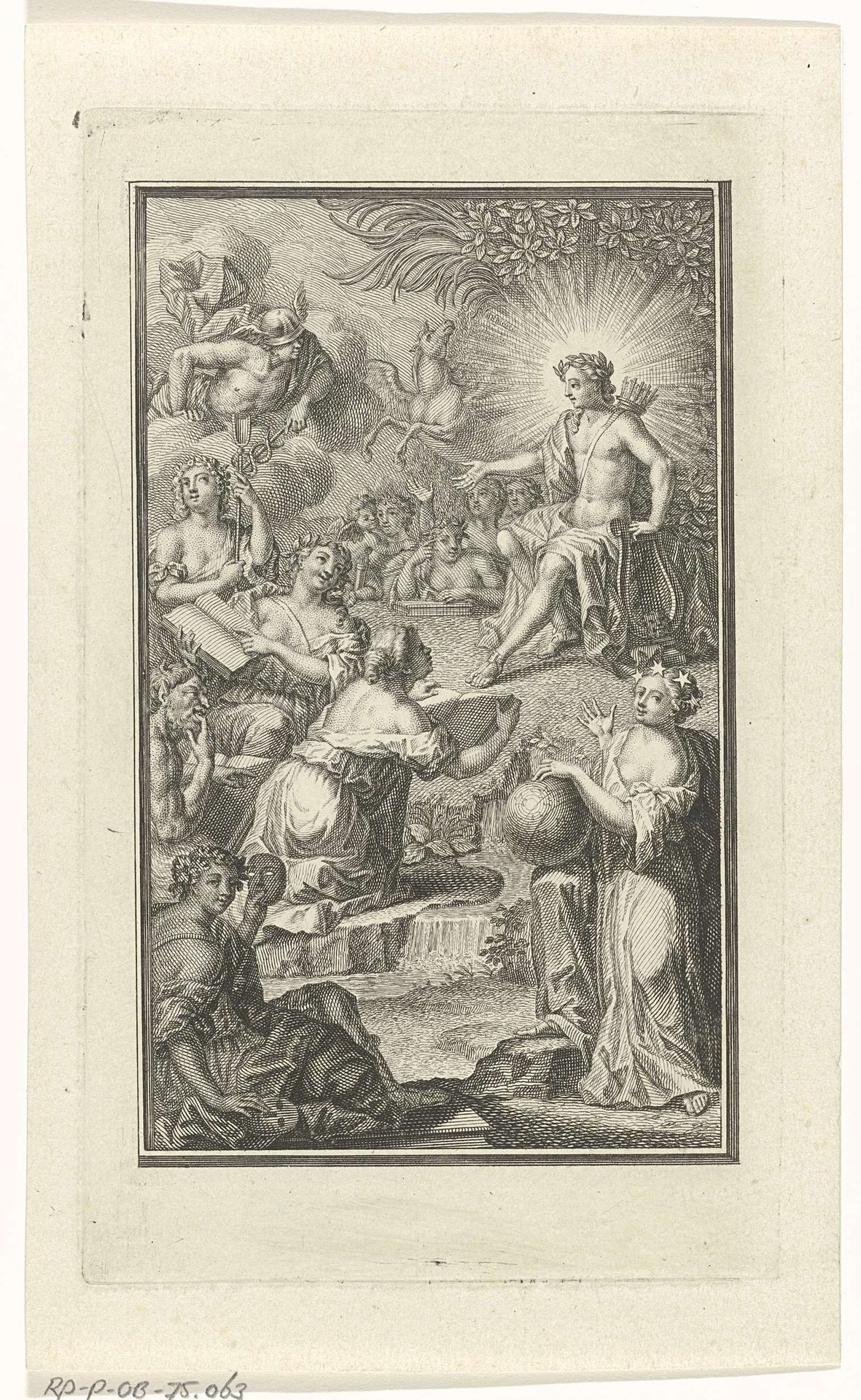 Apollo en de Muzen by Anonymous