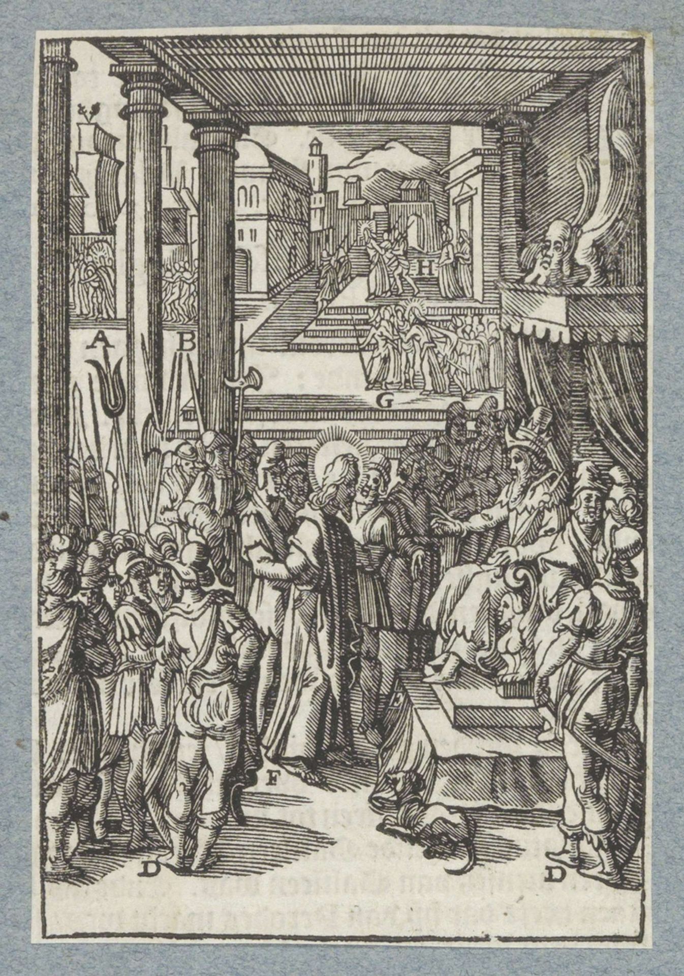 Christus voor Herodes by Christoffel van (II) Sichem