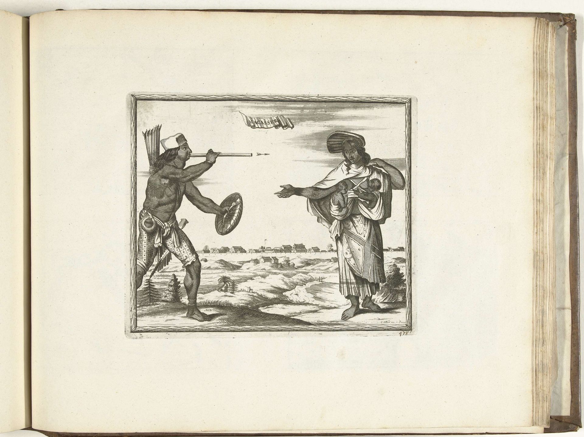 Inwoners van Makassar, 1726 by Carel Allard