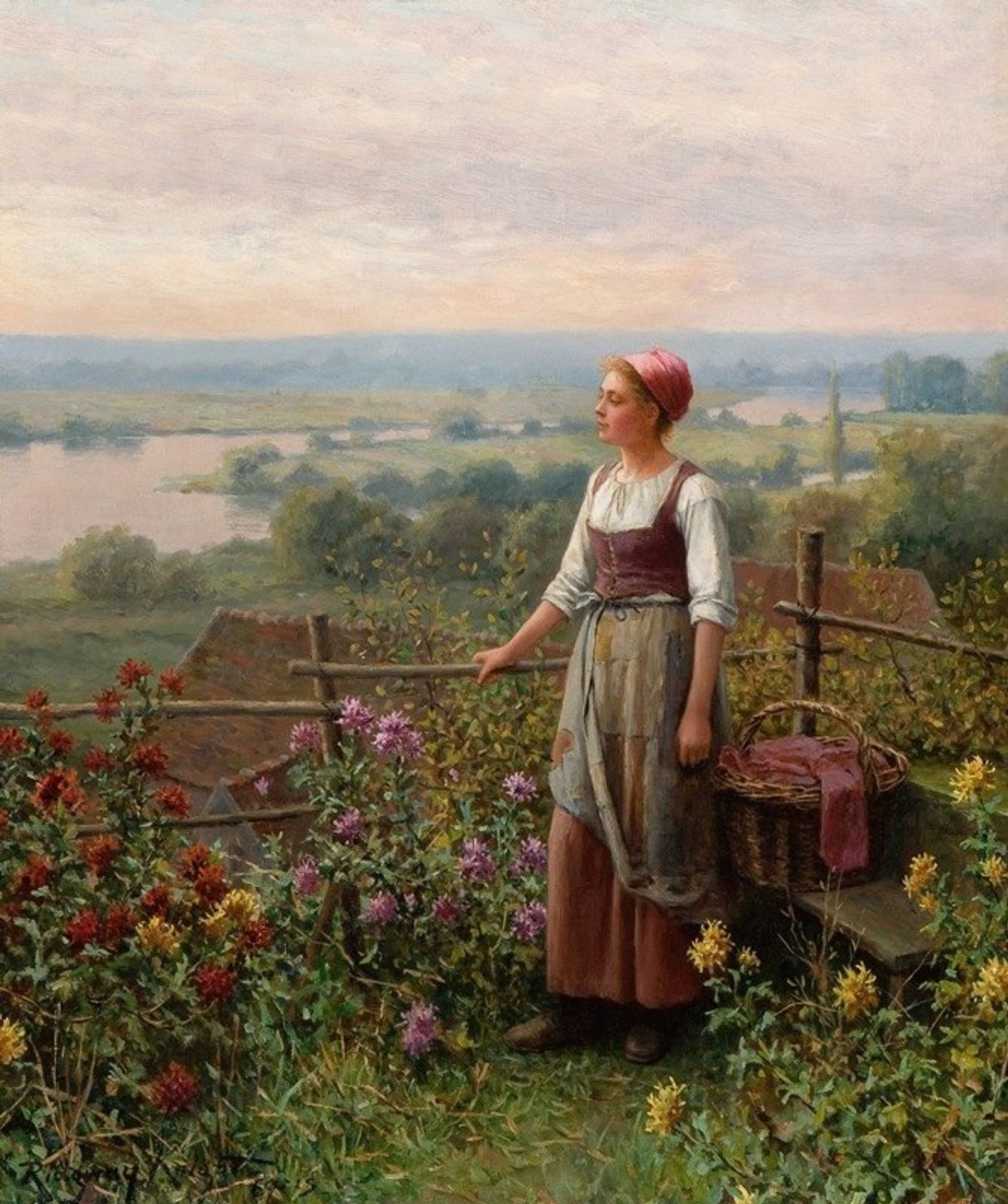 Evening at Chantemesle by Daniel Ridgway Knight