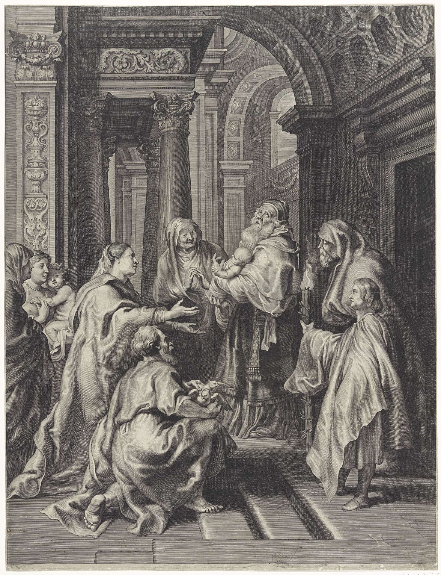 Presentatie in de tempel by Paulus Pontius