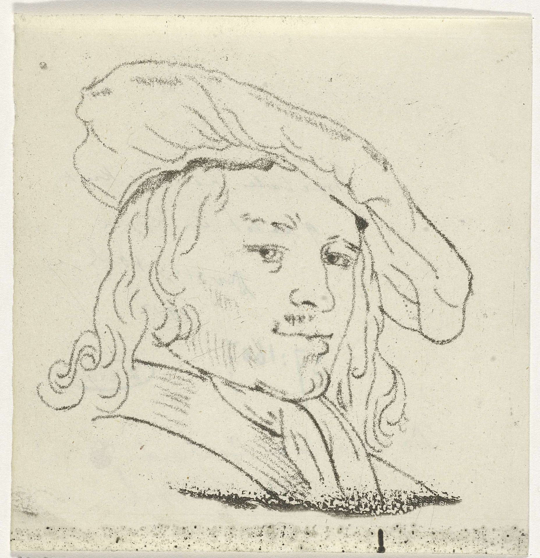 Portret van een onbekende man by Nicolaas Gerhard van Huffel