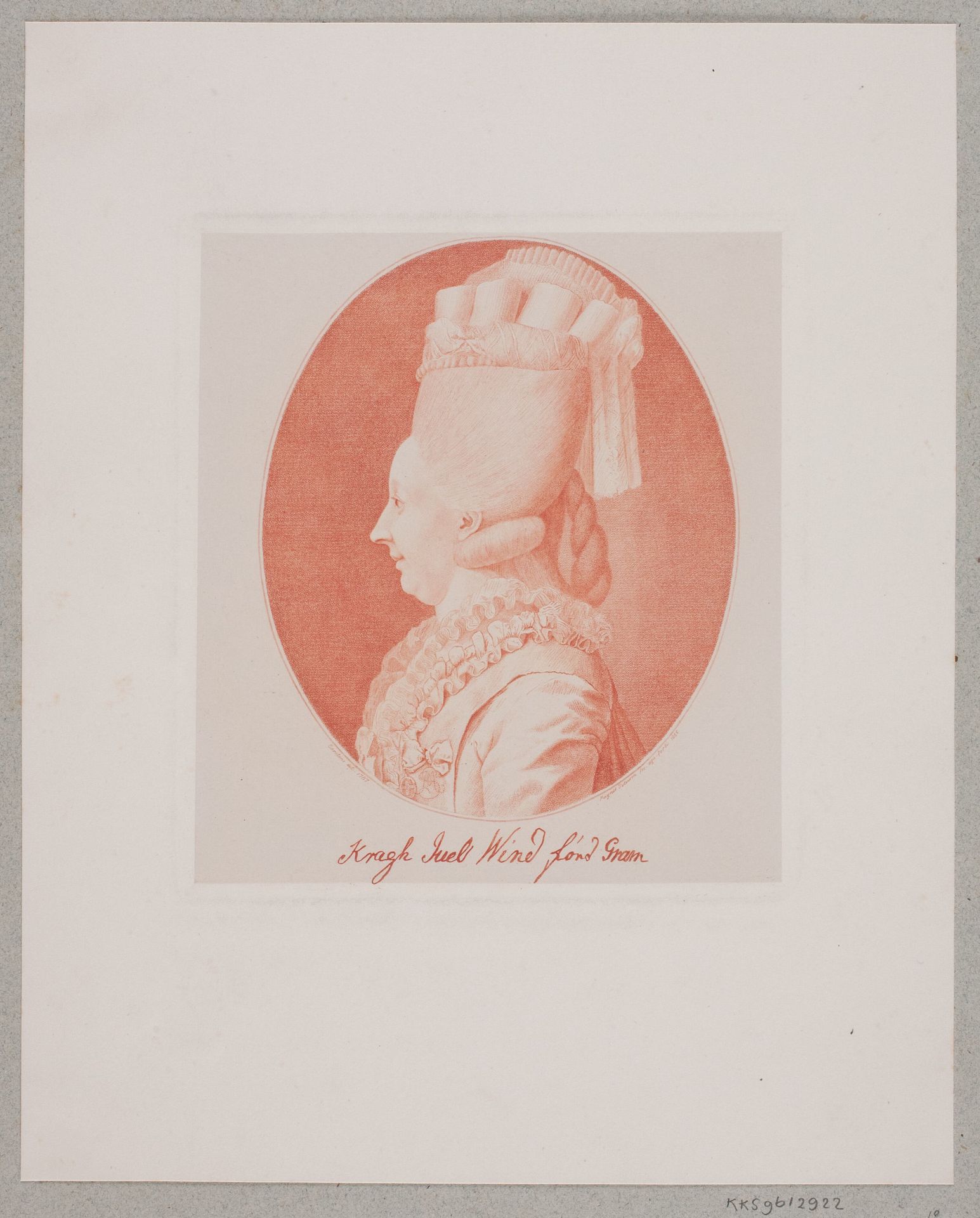 Baronesse Sophie Magdalene Krag-Juel-Wind von Gram by Julius Magnus-Petersen