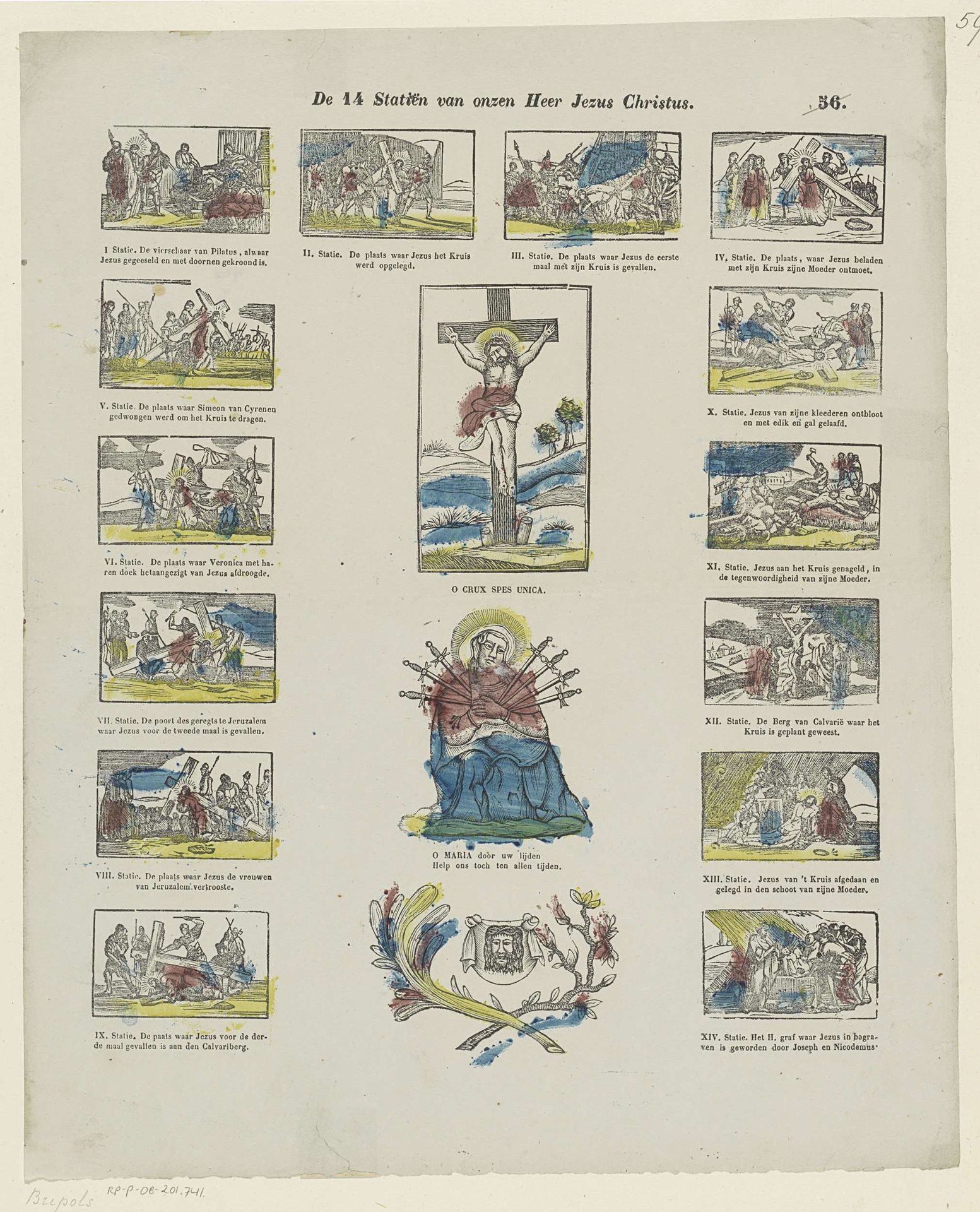 De veertien statiën van onzen heer Jezus Christus by Philippus Jacobus Brepols