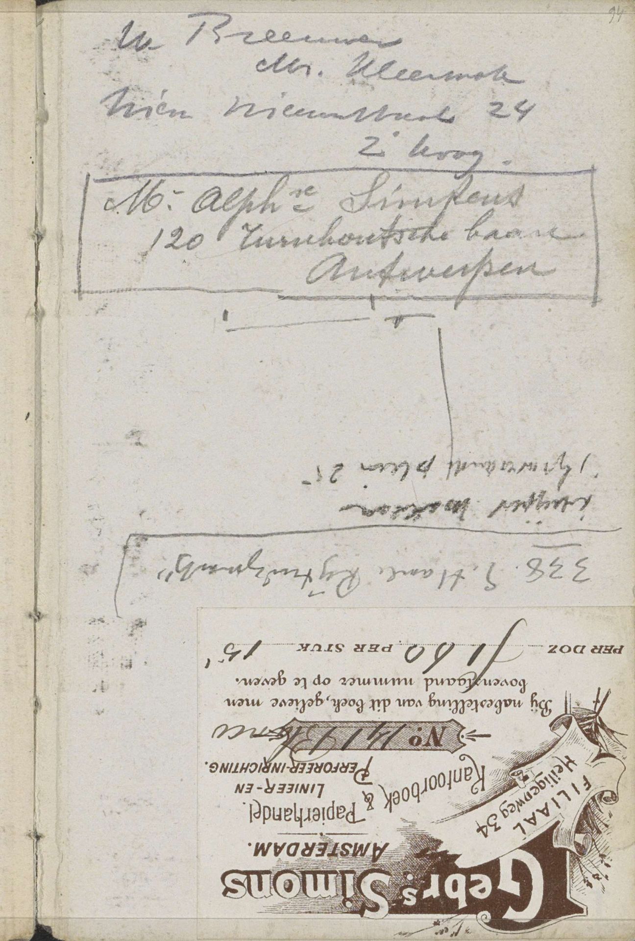 Annotaties by George Hendrik Breitner