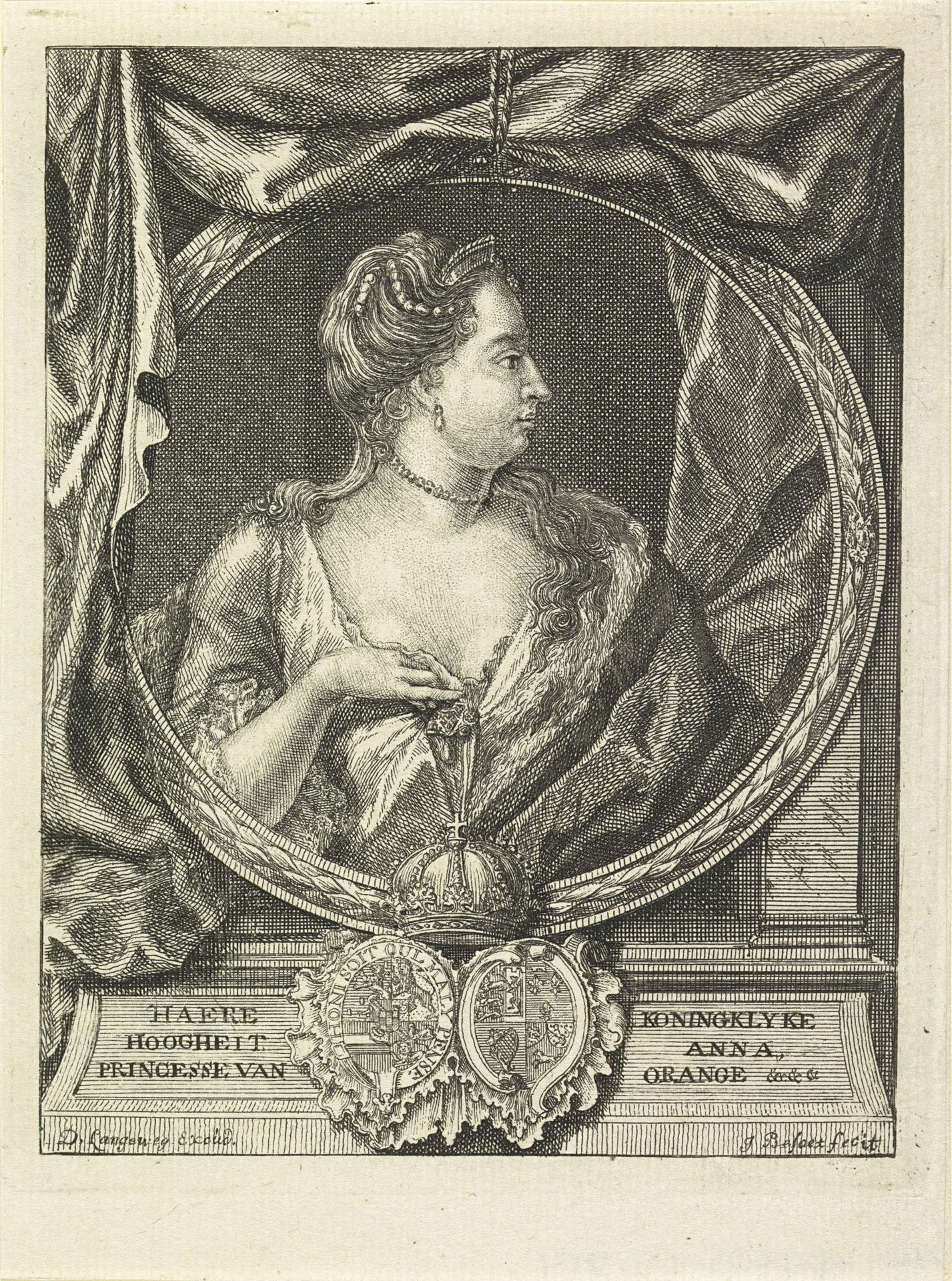 Portret van Anna van Hannover by Iven Besoet