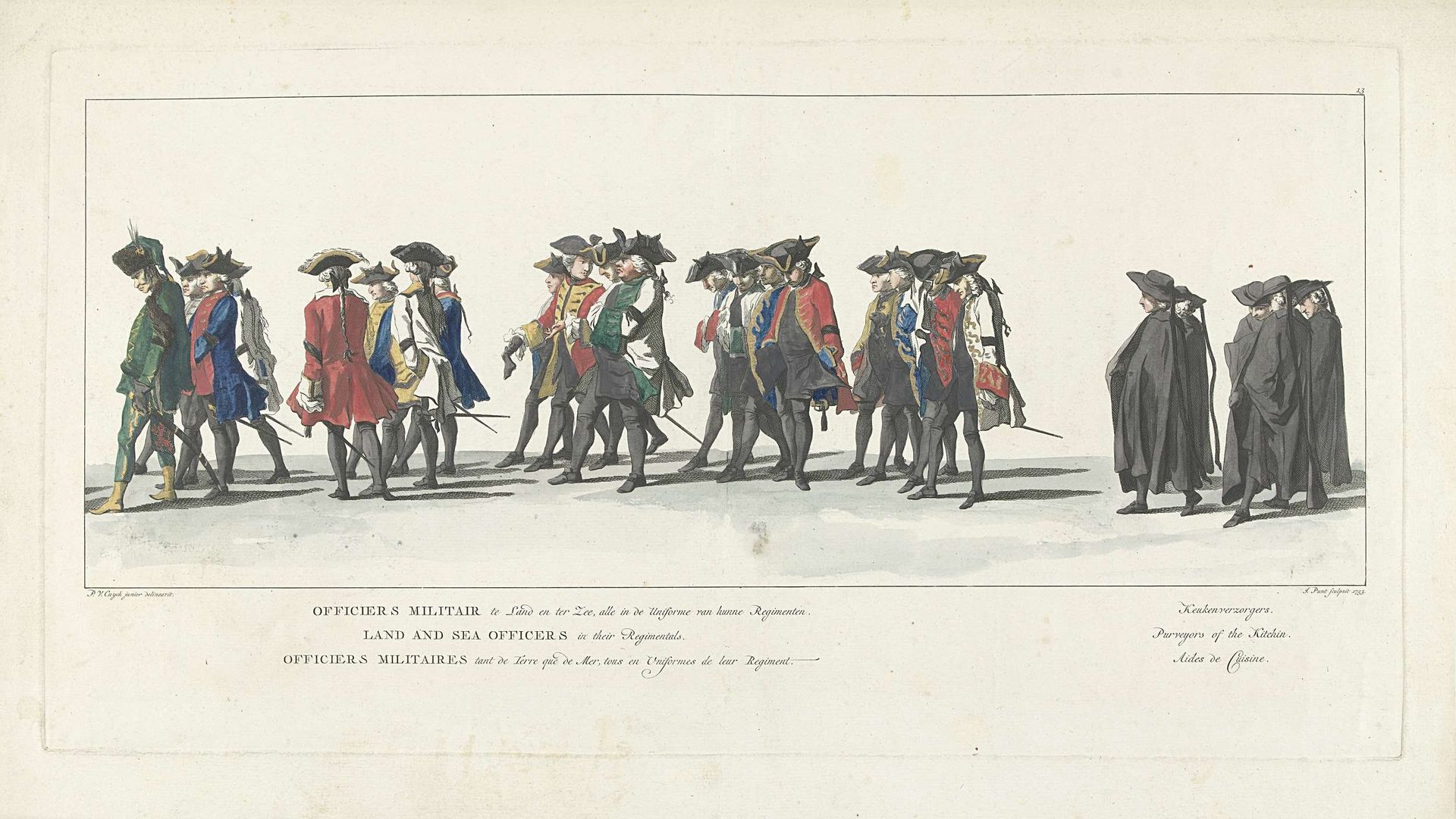 Lijkstatie van Willem IV, 1752, plaat 13 by Jan Punt