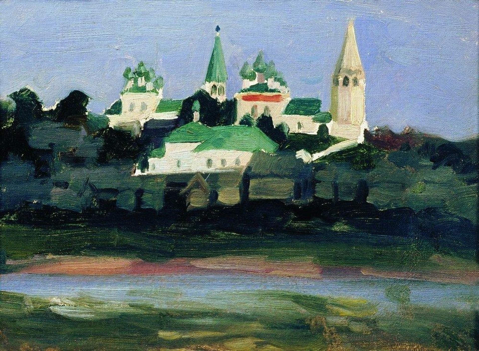 Twilight in Sudislavl by Boris Kustodiev