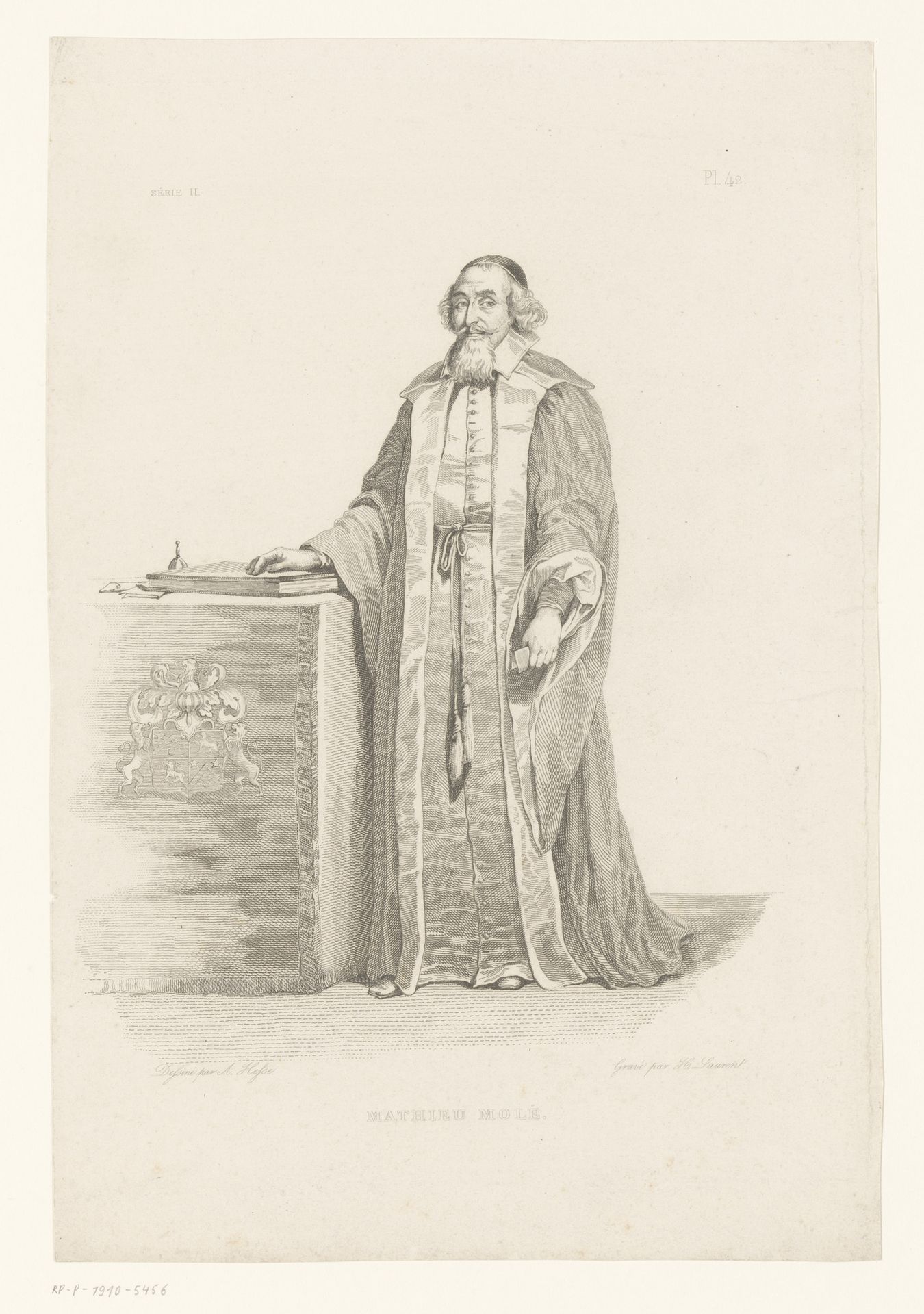 Portret van Mathieu Molé by Pierre Louis Henri Laurent