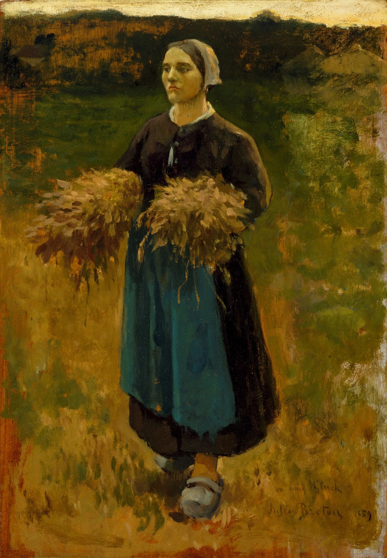 The gleaner by Jules Breton