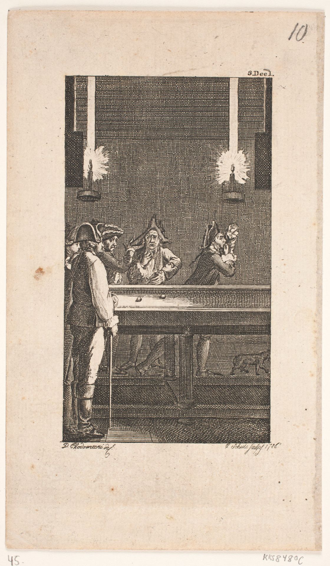 Titelvignet til Smollett "Peregrine Pickles Tildragelser" by Georg Christian Schule