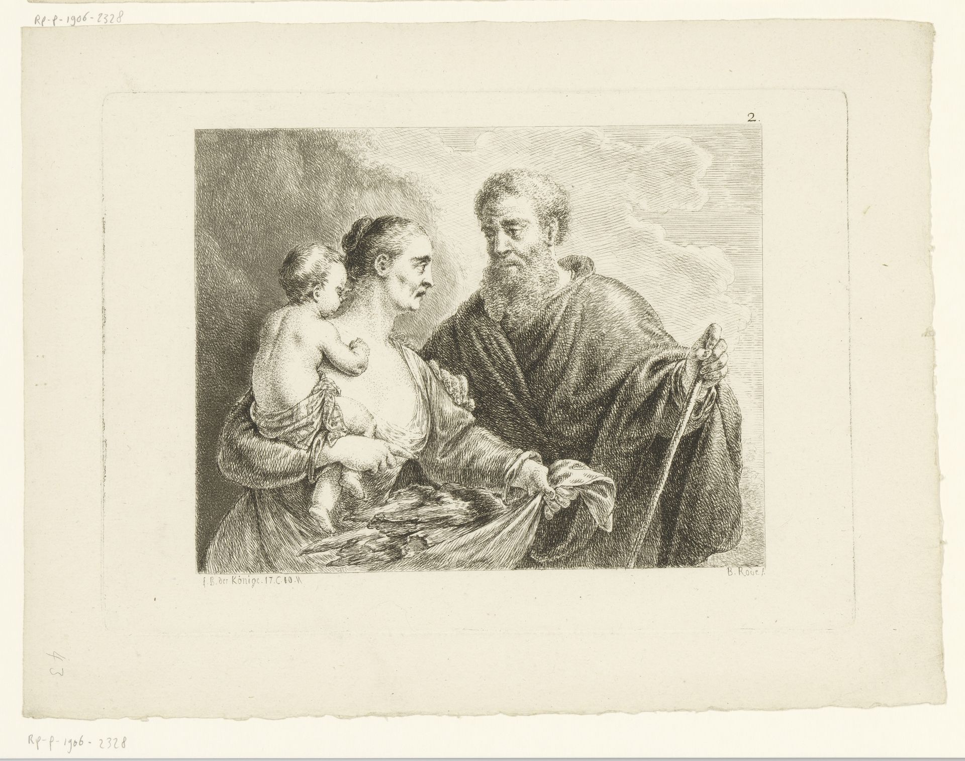 Elia en de weduwe van Sarfath by Christian Bernhard Rode