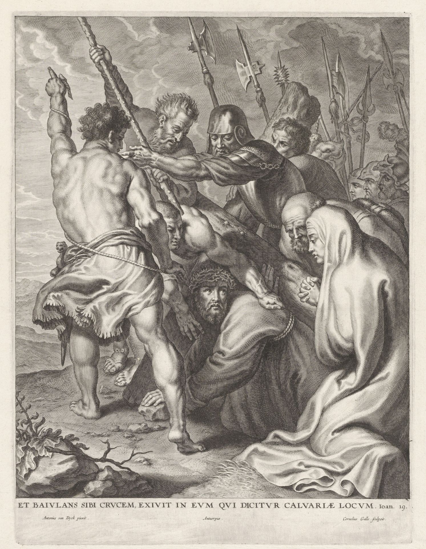 Kruisdraging by Cornelis Galle I