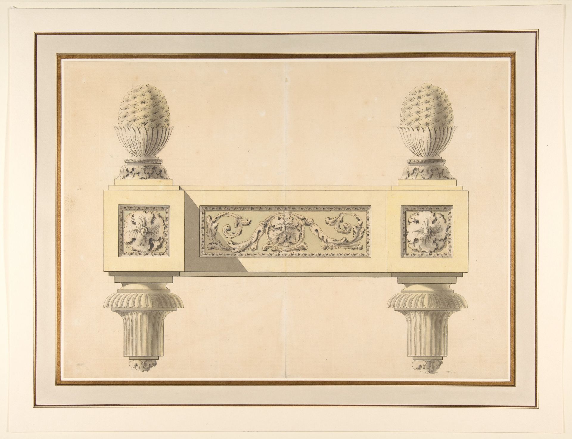 Design for Andirons by Jean Louis Prieur le Jeune