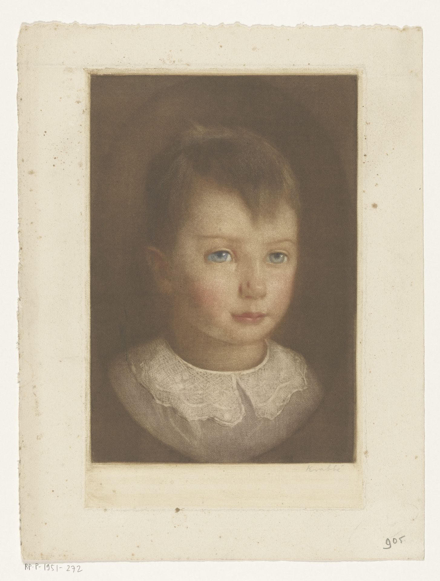 Portret van een onbekende jongen by Heinrich M. Krabbé