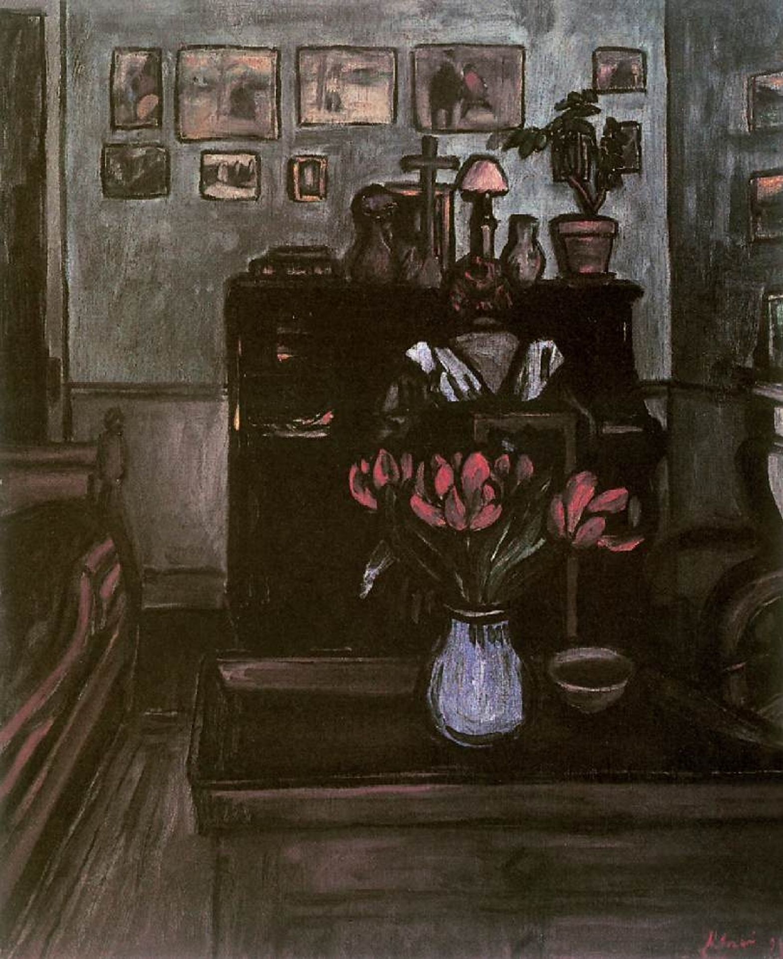 Twilight in an Intimate Room by Jozsef Rippl-Ronai