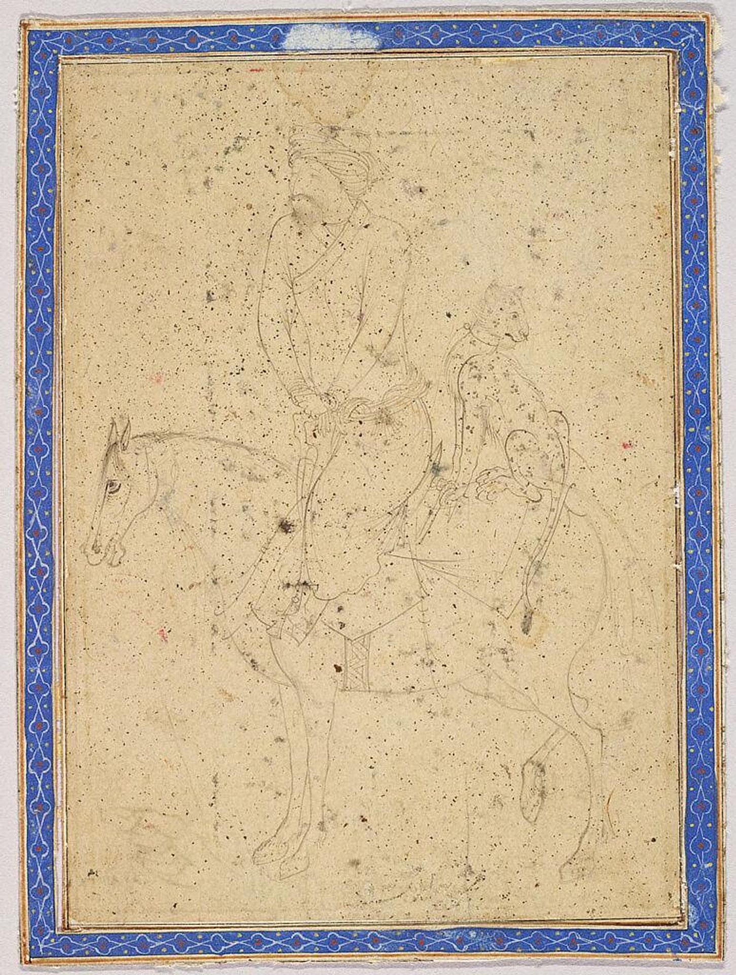 Cheetah Trainer by Attributed to Aqa Riza (Riza âAbbasi)