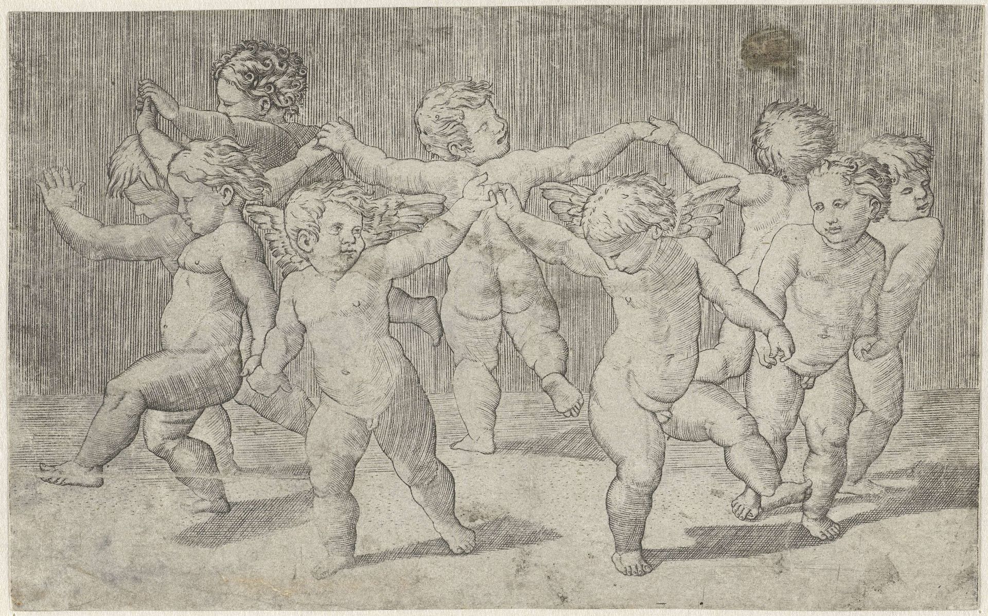 Dansende putti by Anonymous