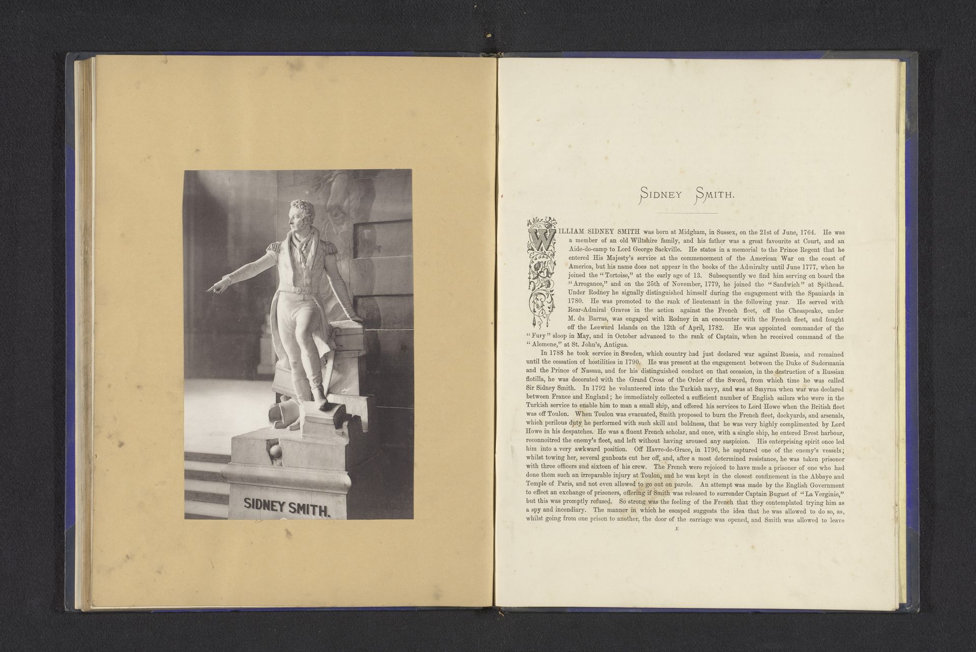 Opname van het standbeeld van Sidney Smith by Anonymous