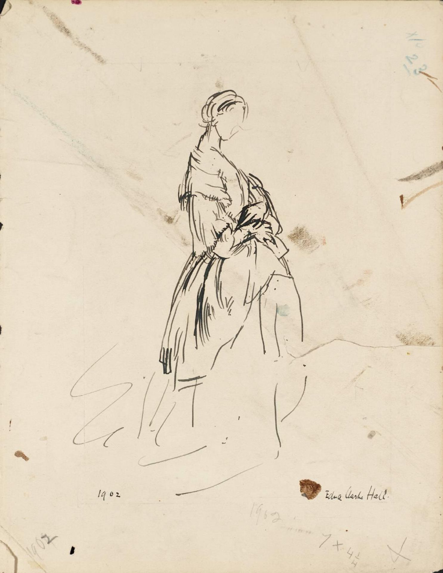 Study for Catherine. Verso: Upminster Common - Lady Edna Clarke Hall ...