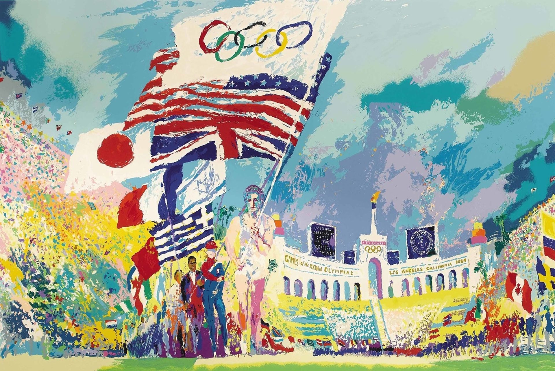Opening Ceremonies – XXIII Olympiad 1984 by LeRoy Neiman