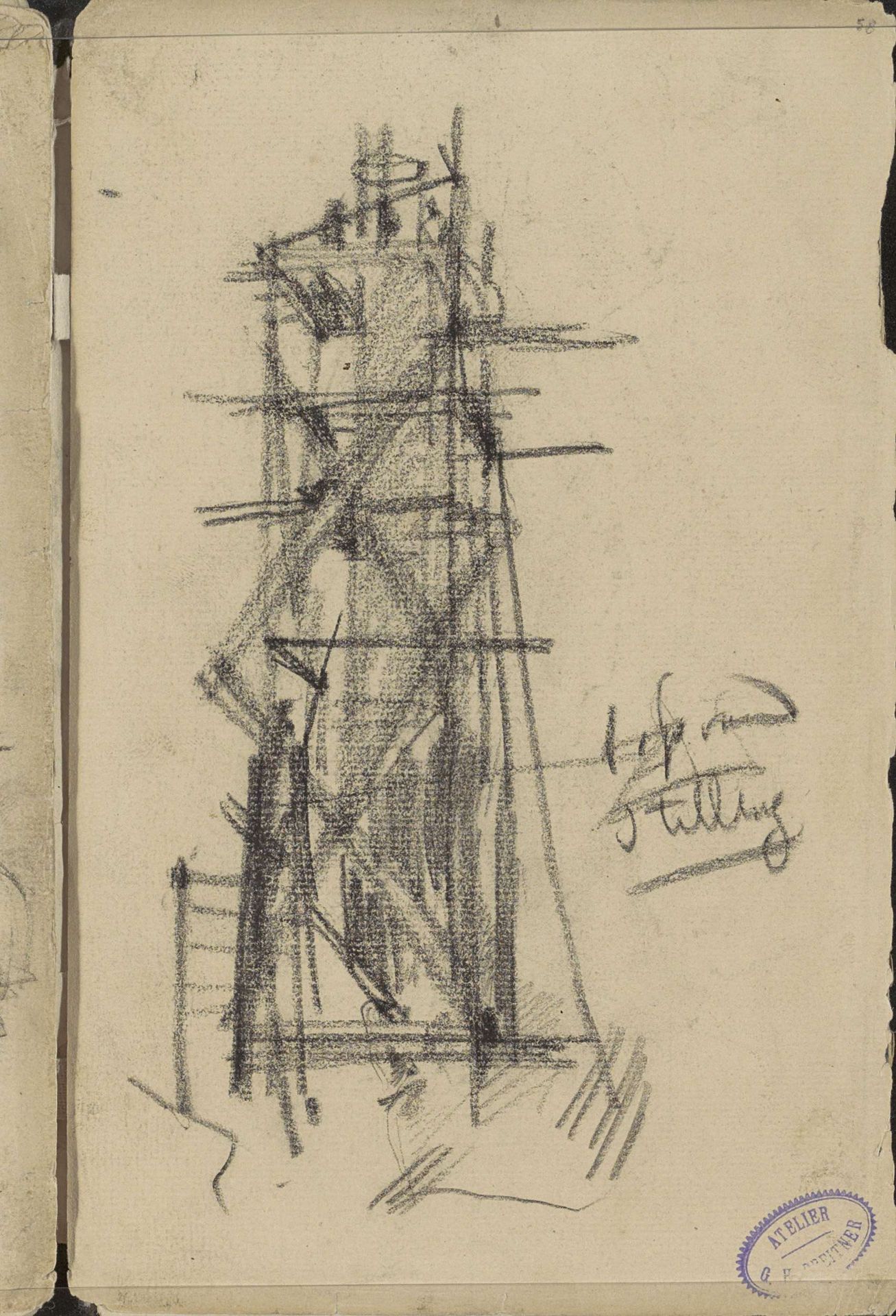 Stelling, mogelijk een heistelling by George Hendrik Breitner