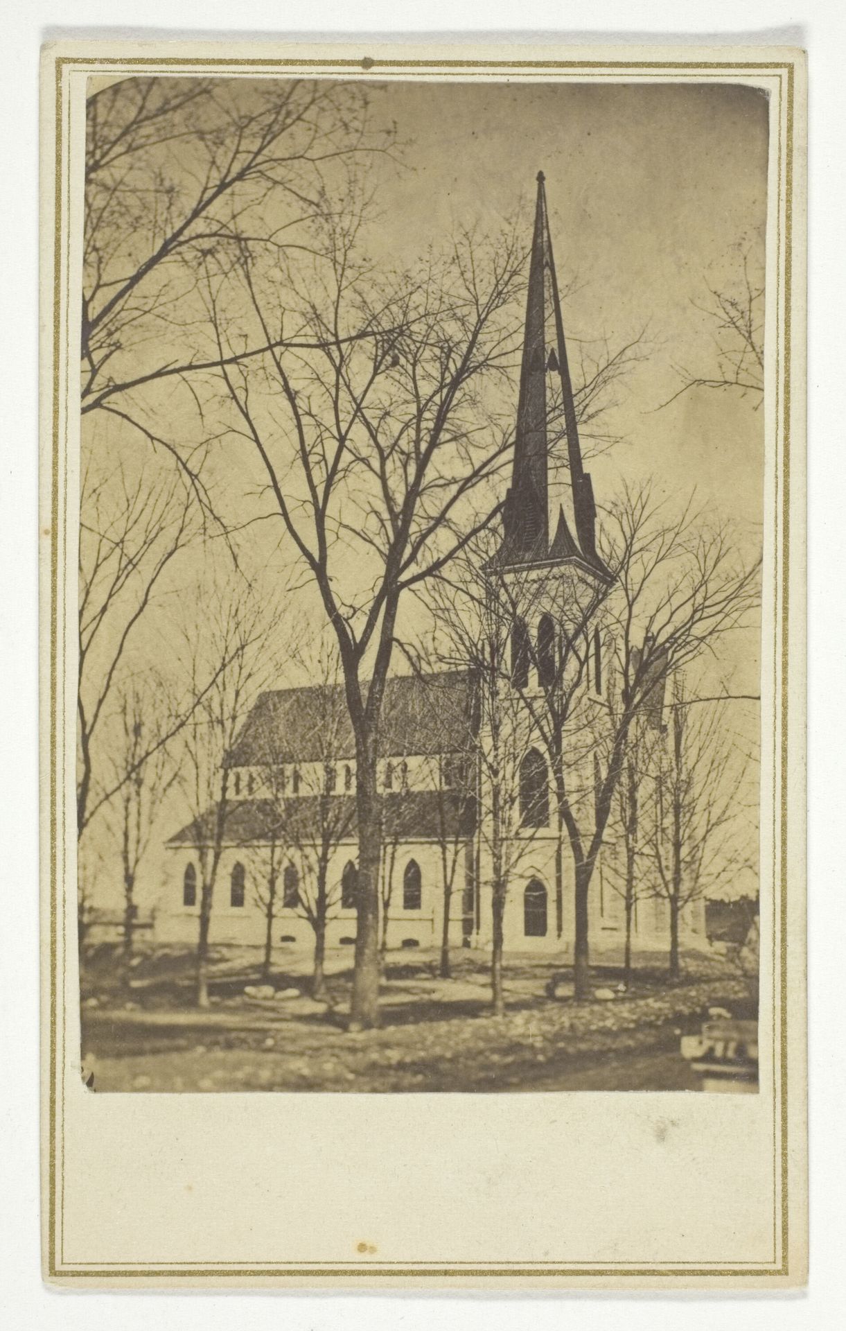 Untitled (church with pointed spire) by Hendee