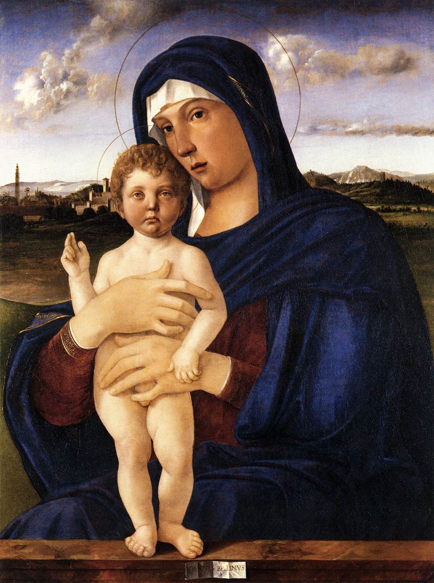 Madonna with Blessing Child by Giovanni Bellini
