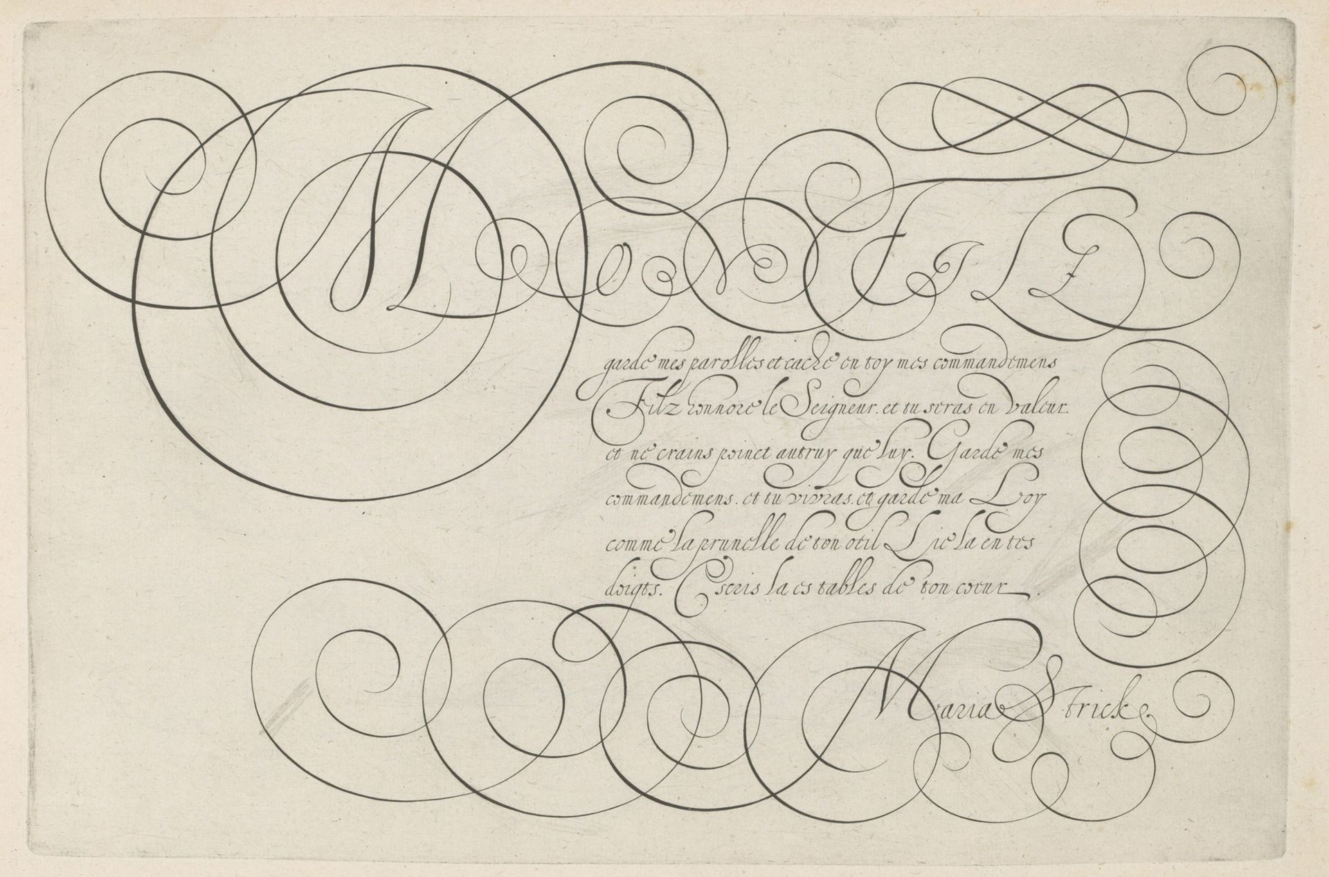 Schrijfvoorbeeld met kapitaal M by Hans Strick