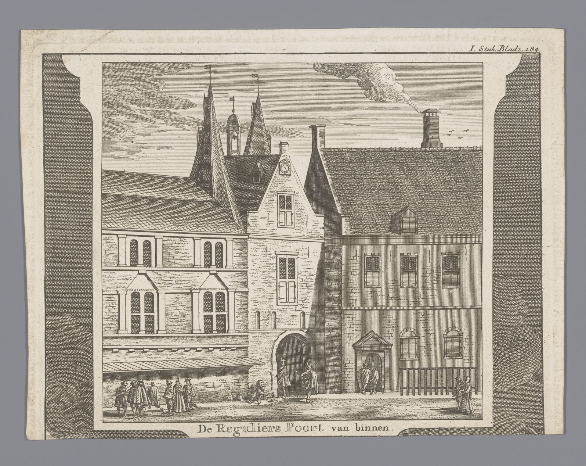 Gezicht op de Derde Regulierspoort in Amsterdam by Anonymous