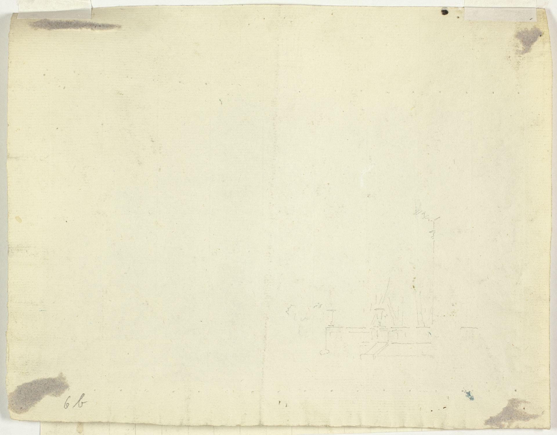 Sketch of Arched Entry to a Terrace by Antoine Pierre Mongin