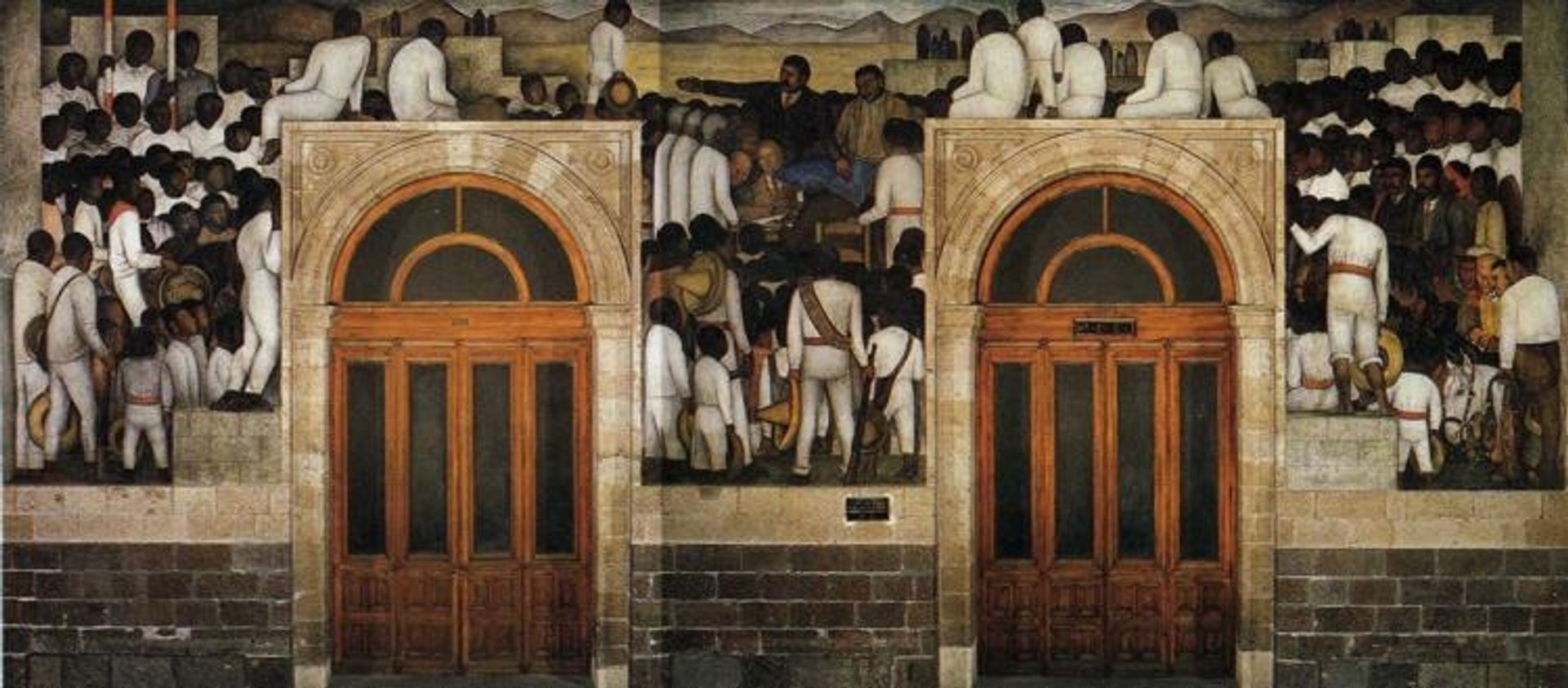 The Festival of The Distribution of The Land by Diego Rivera
