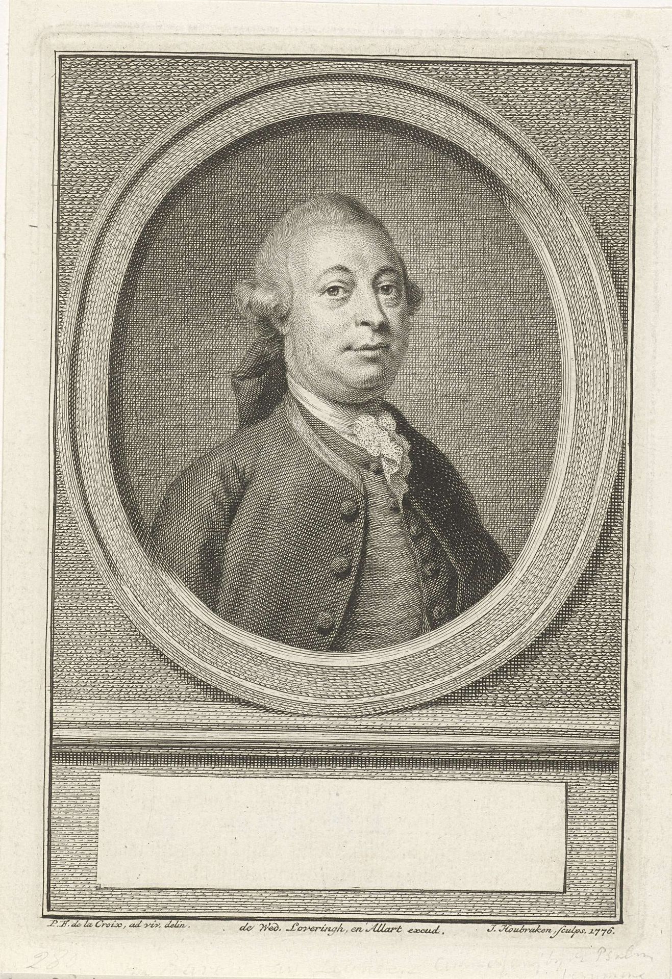 Portret van Willem Frans Godard van Lynden tot Hemmen by Jacob Houbraken