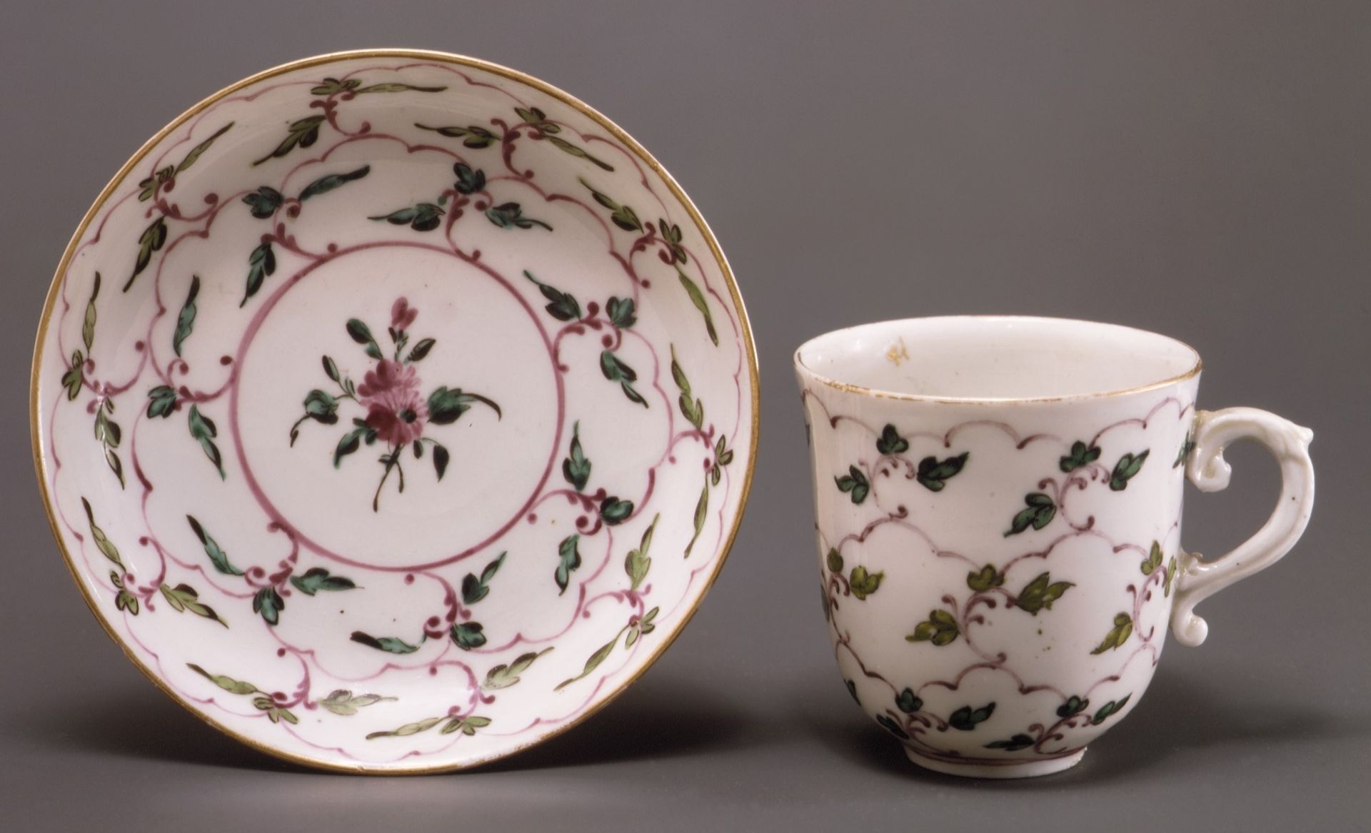 Cup and saucer by Doccia Porcelain Manufactory