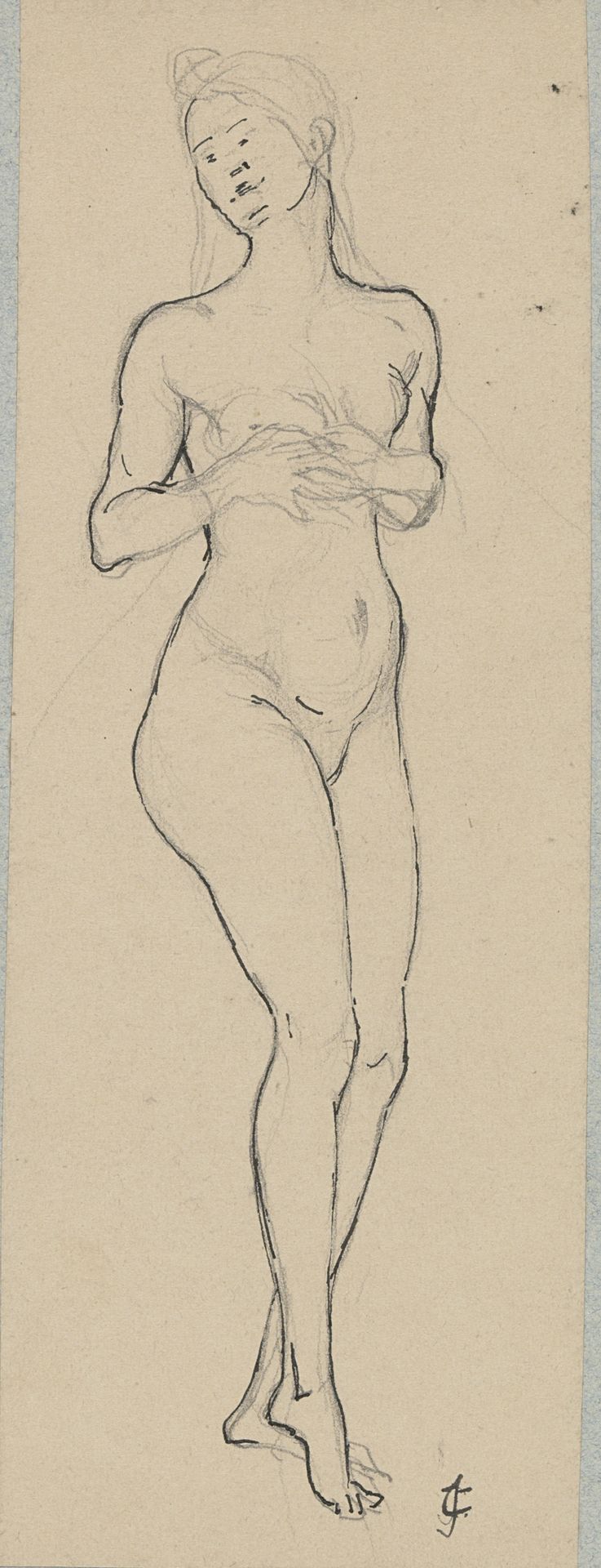 Naakte vrouw by Gustave Joseph Chéret