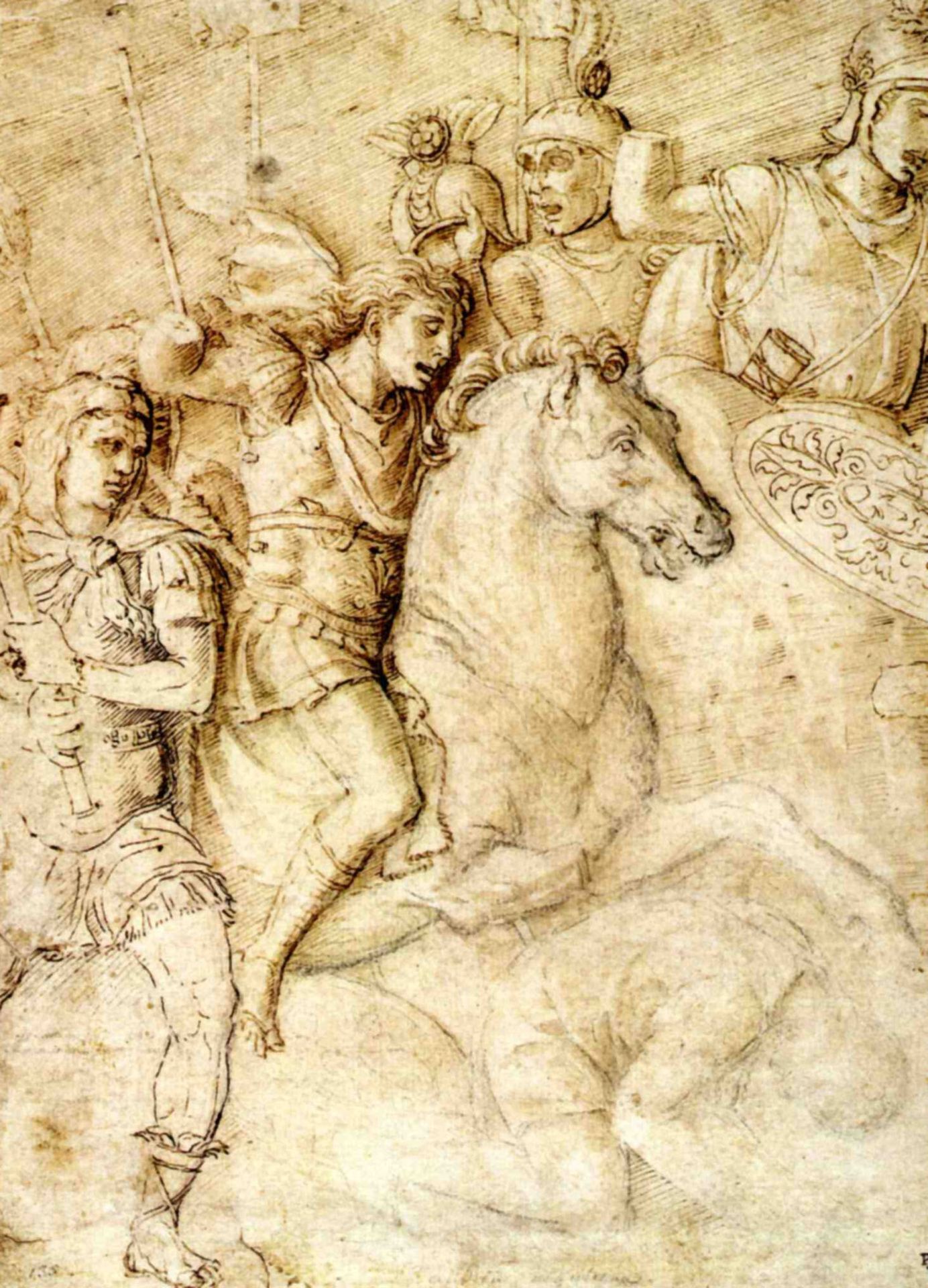 Study of an Ancient Bas Relief of the Arch of Constantine by Andrea Mantegna