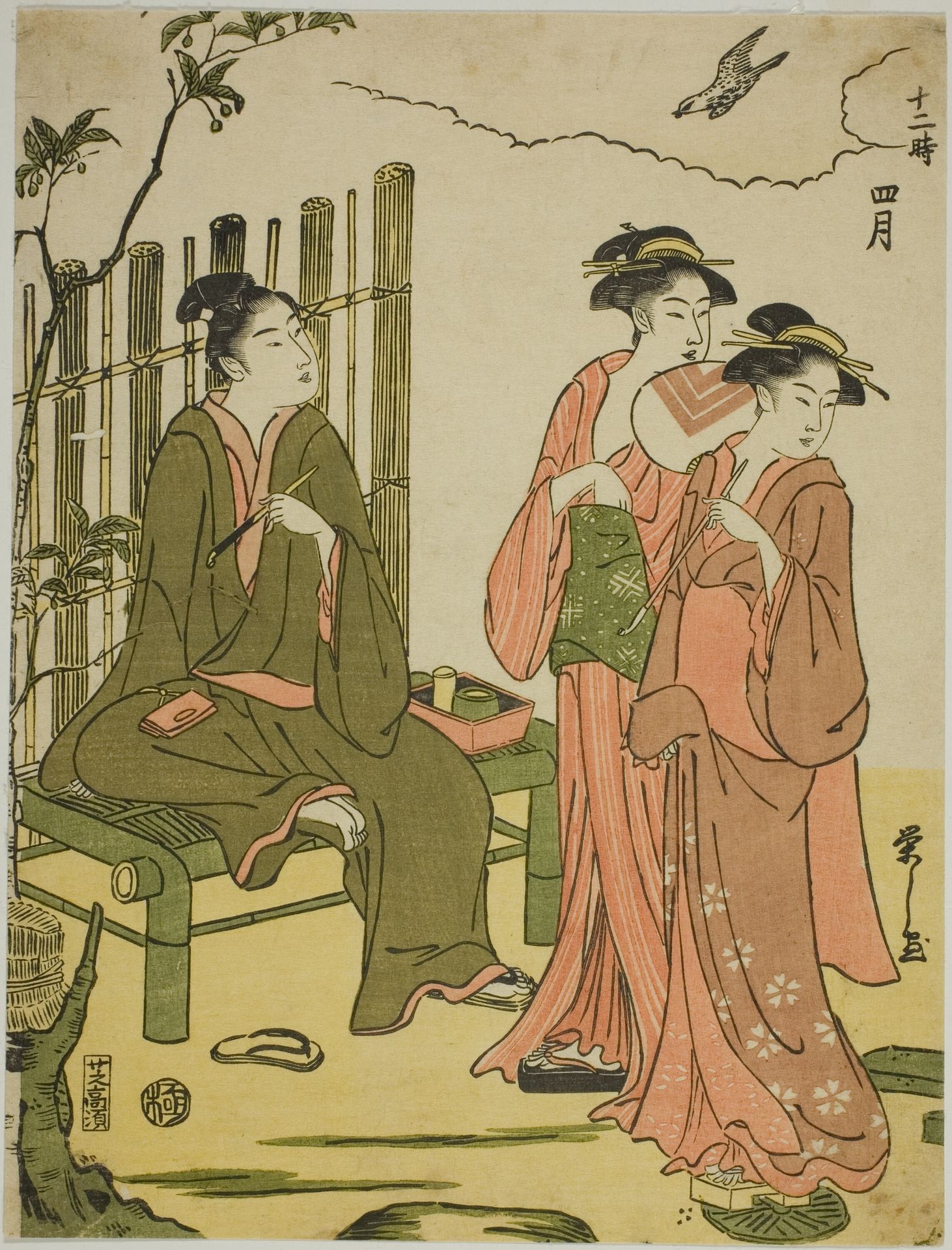 The Fourth Month (Shigatsu), from the series "The Twelve Months (Juni toki)" by Chōbunsai Eishi 鳥文斎栄之