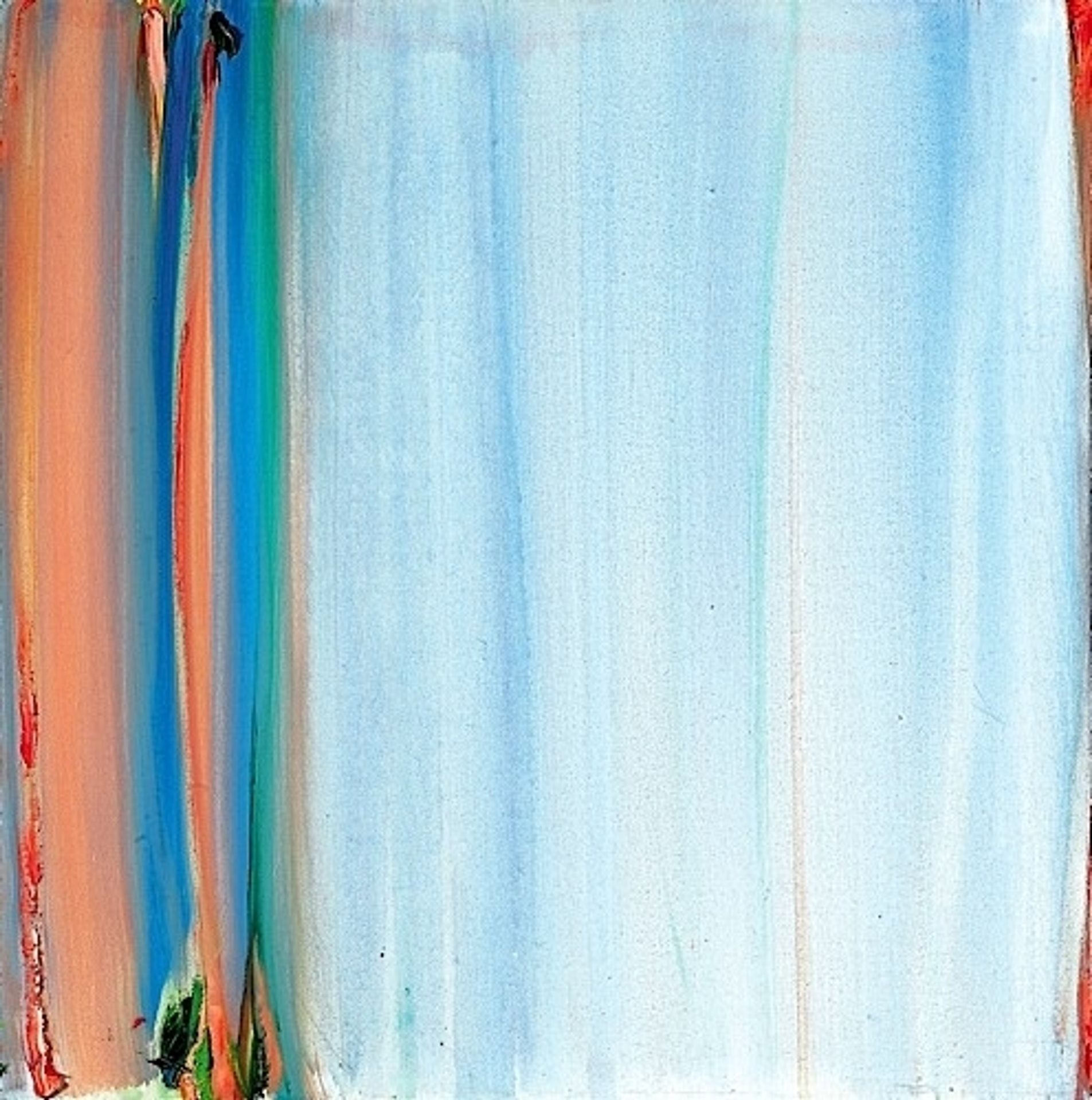 Rose Gris Raye a la Bande Orange by Olivier Debre