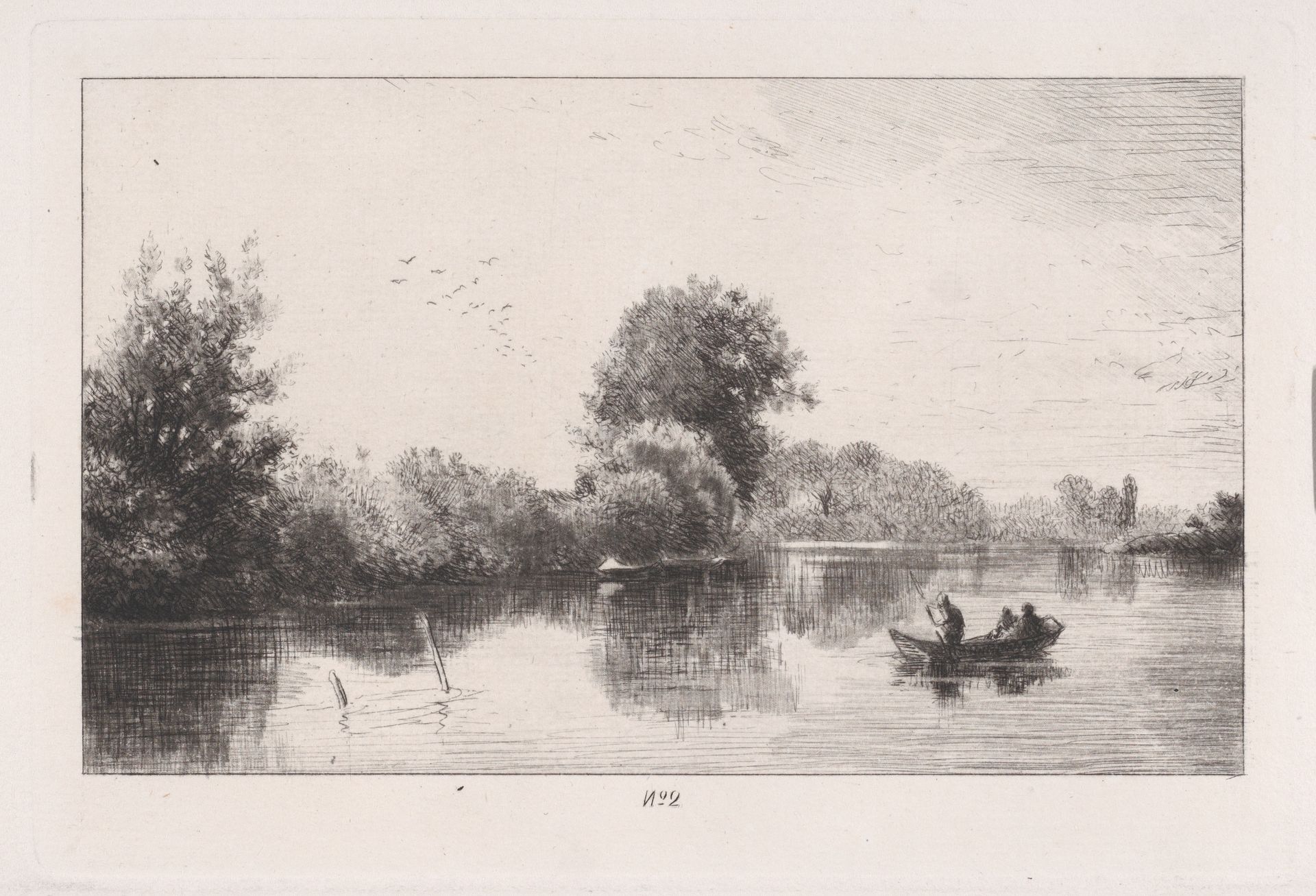 Bords de la Marne by Charles Jacque