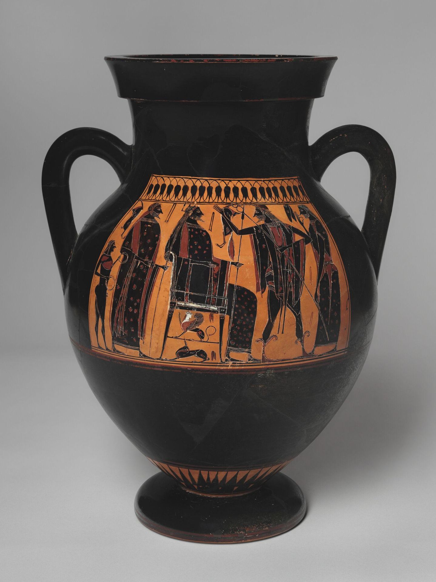 Amphora (storage jar): Gods and Attendants by The Affecter