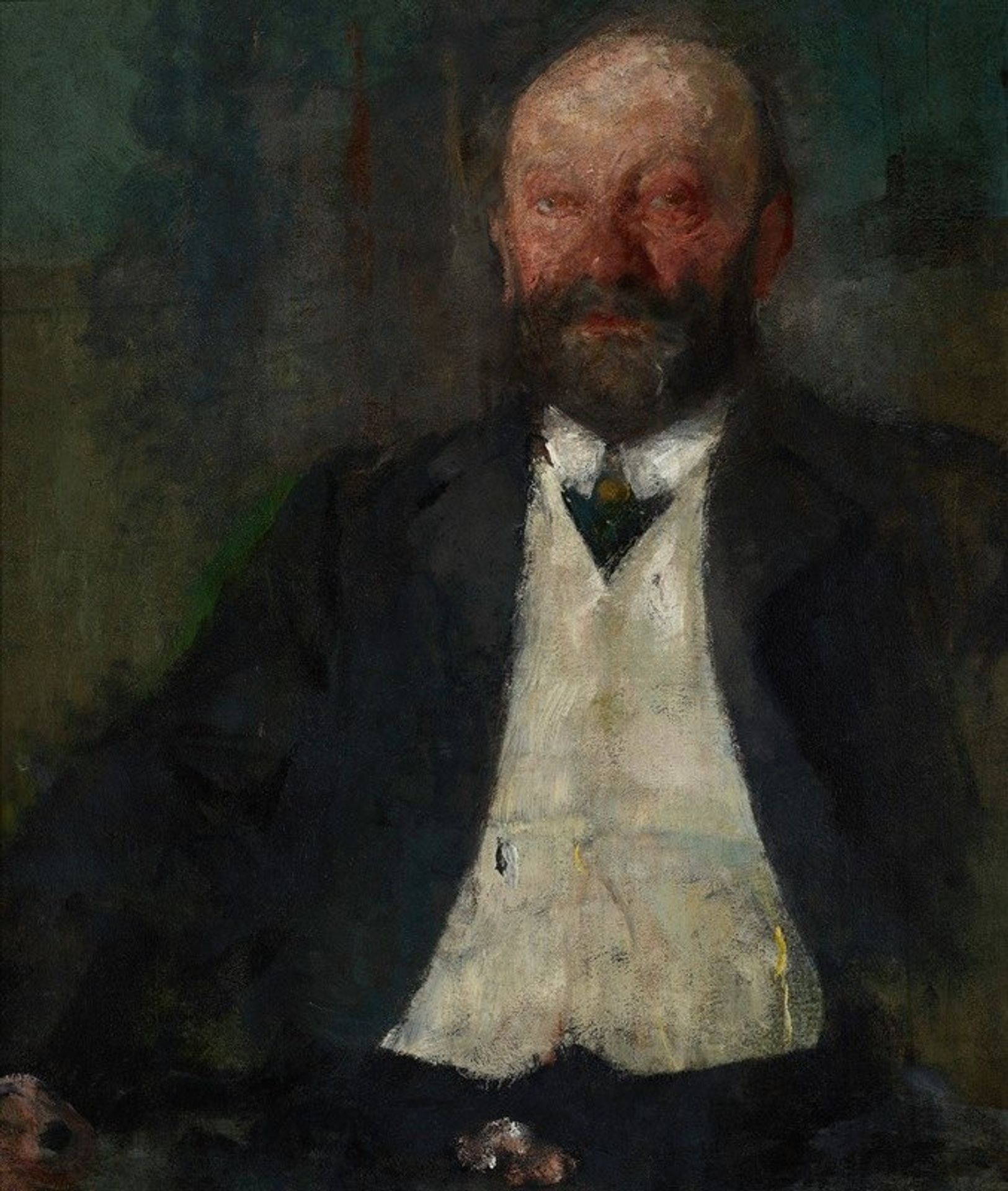 Portrait of Adam Nowina Boznański, Artist’s Father by Olga Boznanska