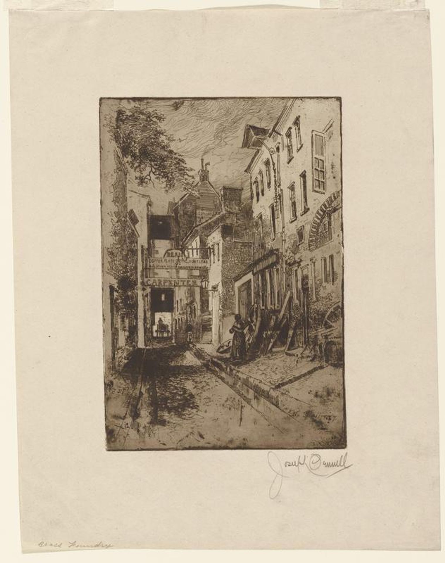 The Brass Foundry by Joseph Pennell