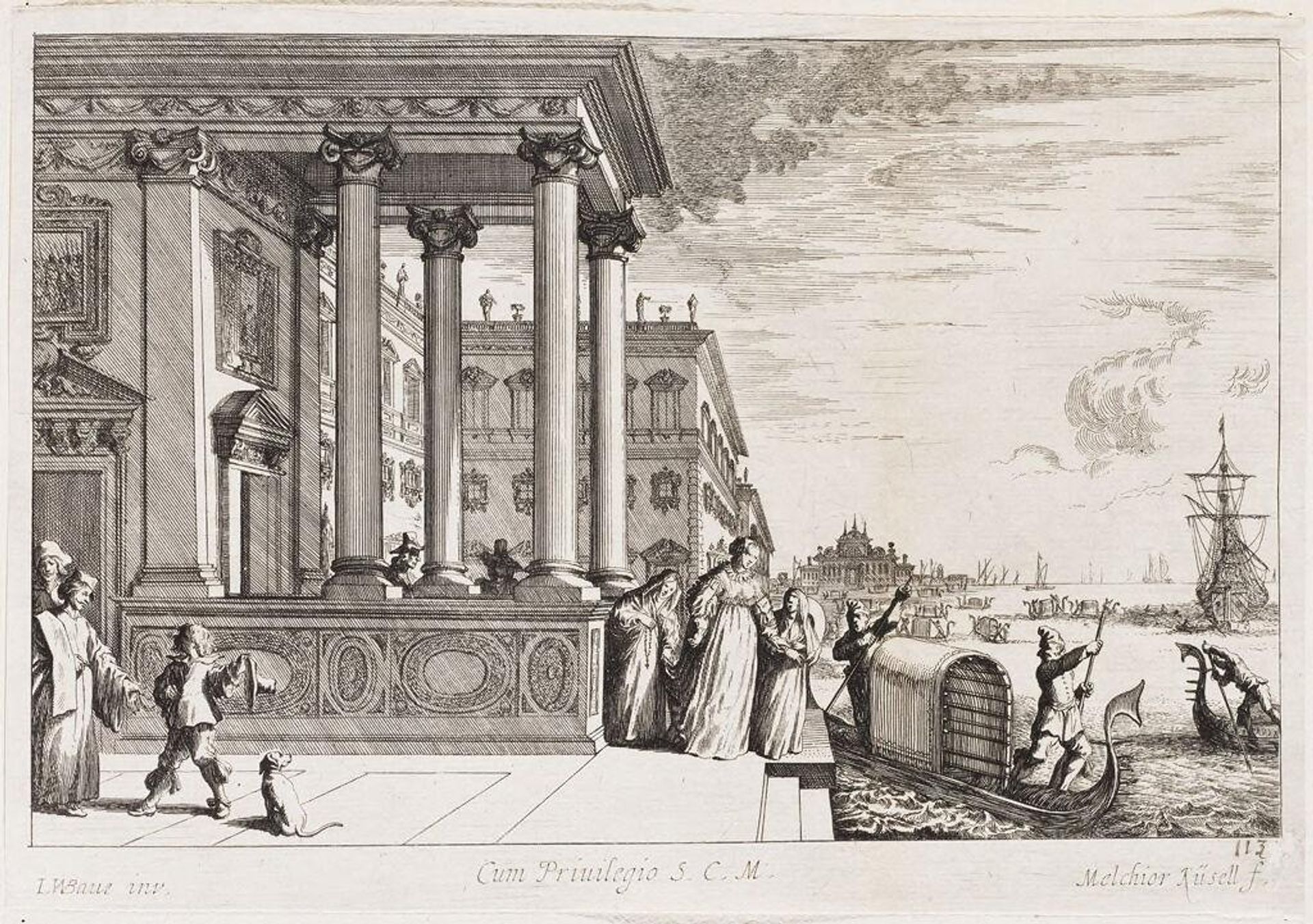 How Noble Women Board Gondolas in Venice by Melchior KÃ¼sel