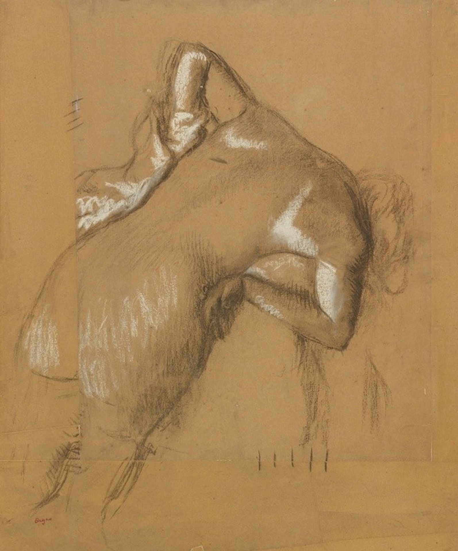Femme Nue Debout, s’essuyant by Edgar Degas