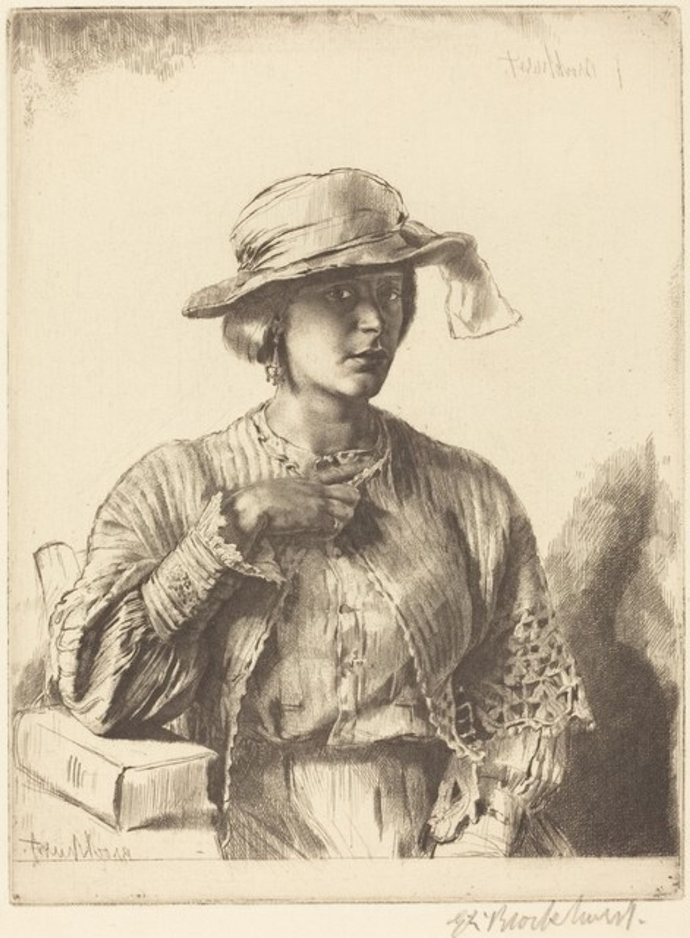 Le Casaquin de Laine by Gerald Leslie Brockhurst